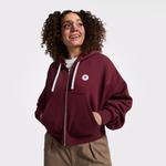Converse Retro Full-Zip Kadın Bordo Eşofman Üstü