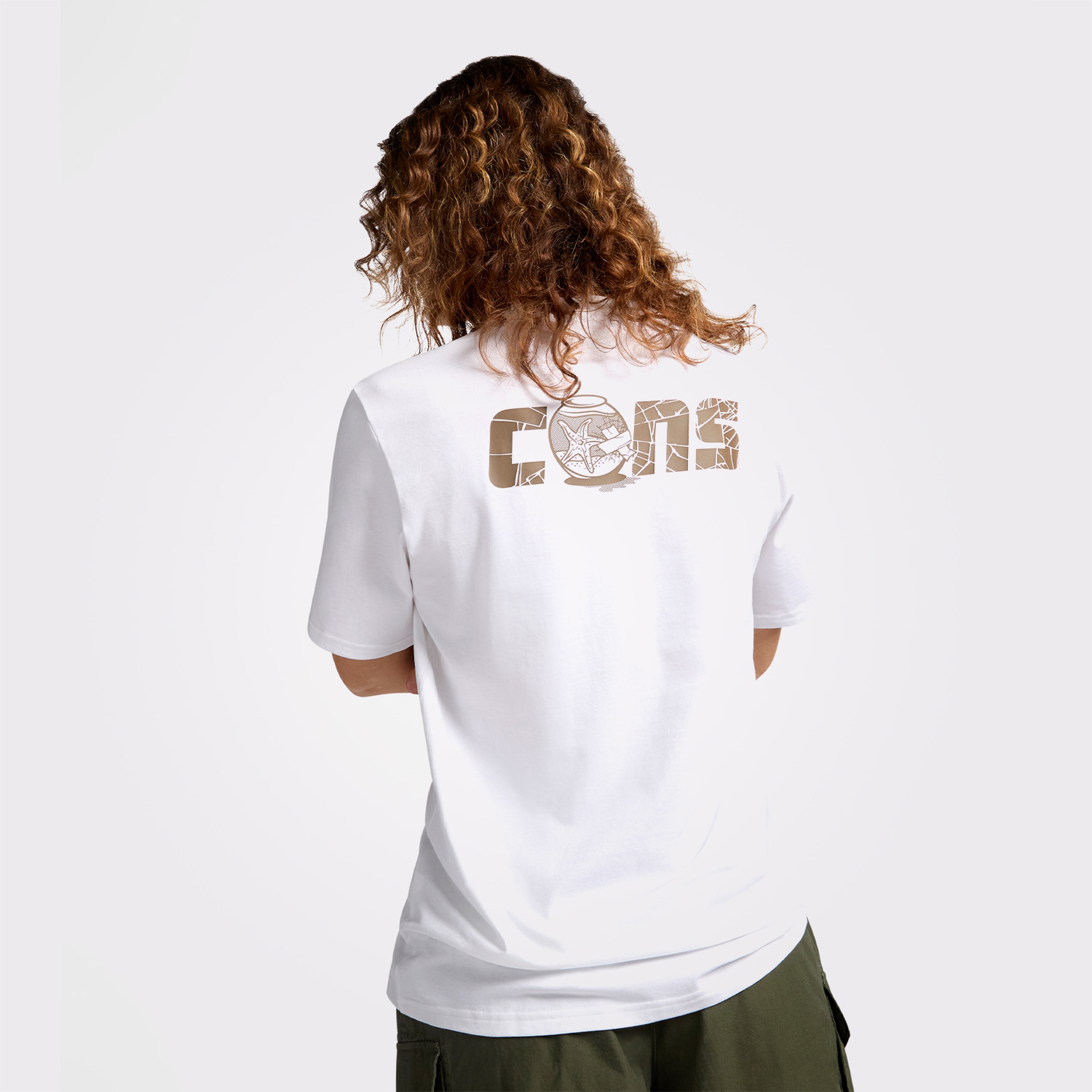 Converse Cons Fishbowl Erkek Beyaz T-Shirt