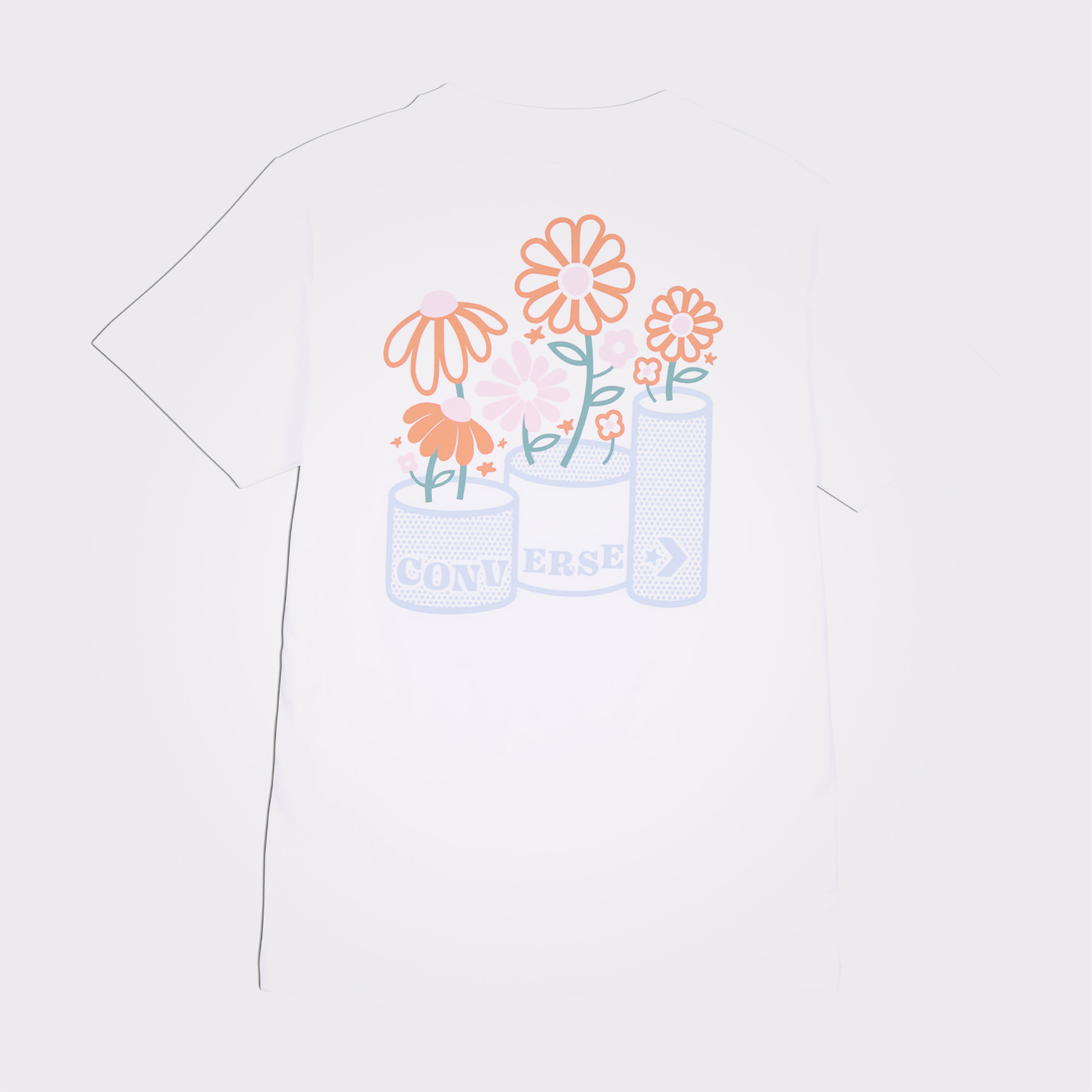 Converse Spring Blooms Kadın Beyaz T-Shirt