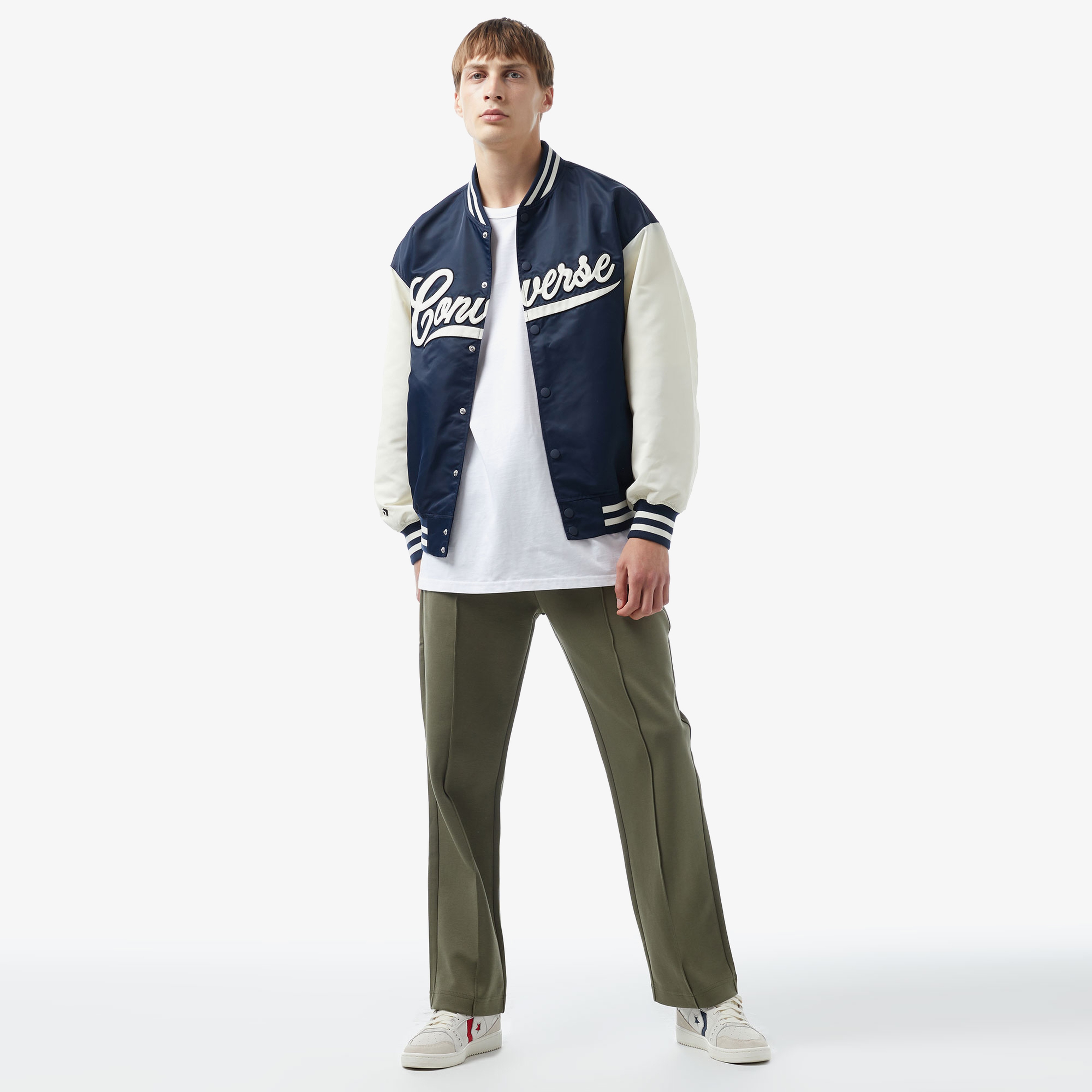 Converse Vintage Varsity Unisex Lacivert Ceket