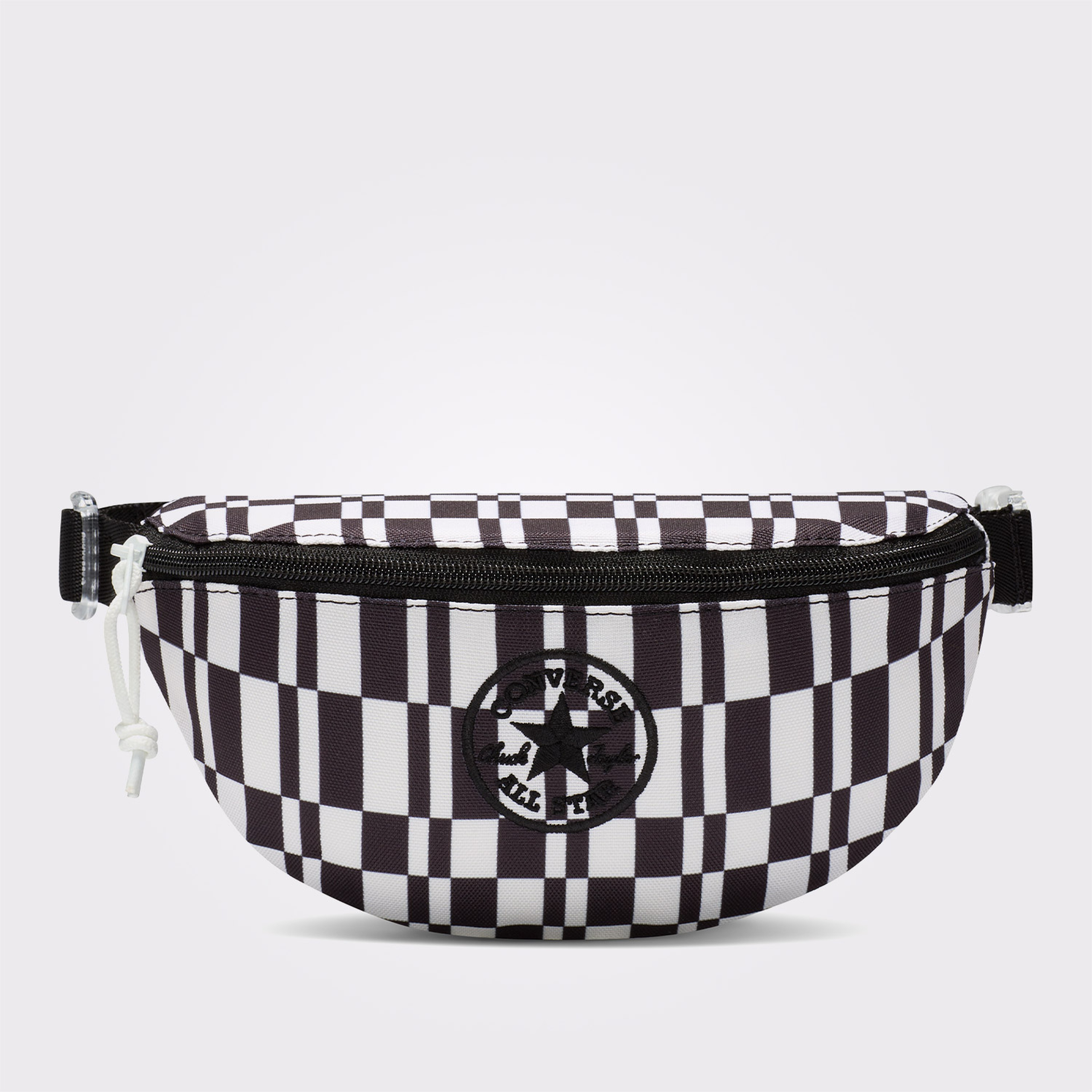 Converse Chuck Taylor Unisex Kare Desenli Siyah Bel Çantası