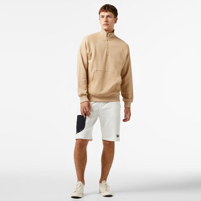 UNITED4 Erkek Krem Sweatshirt