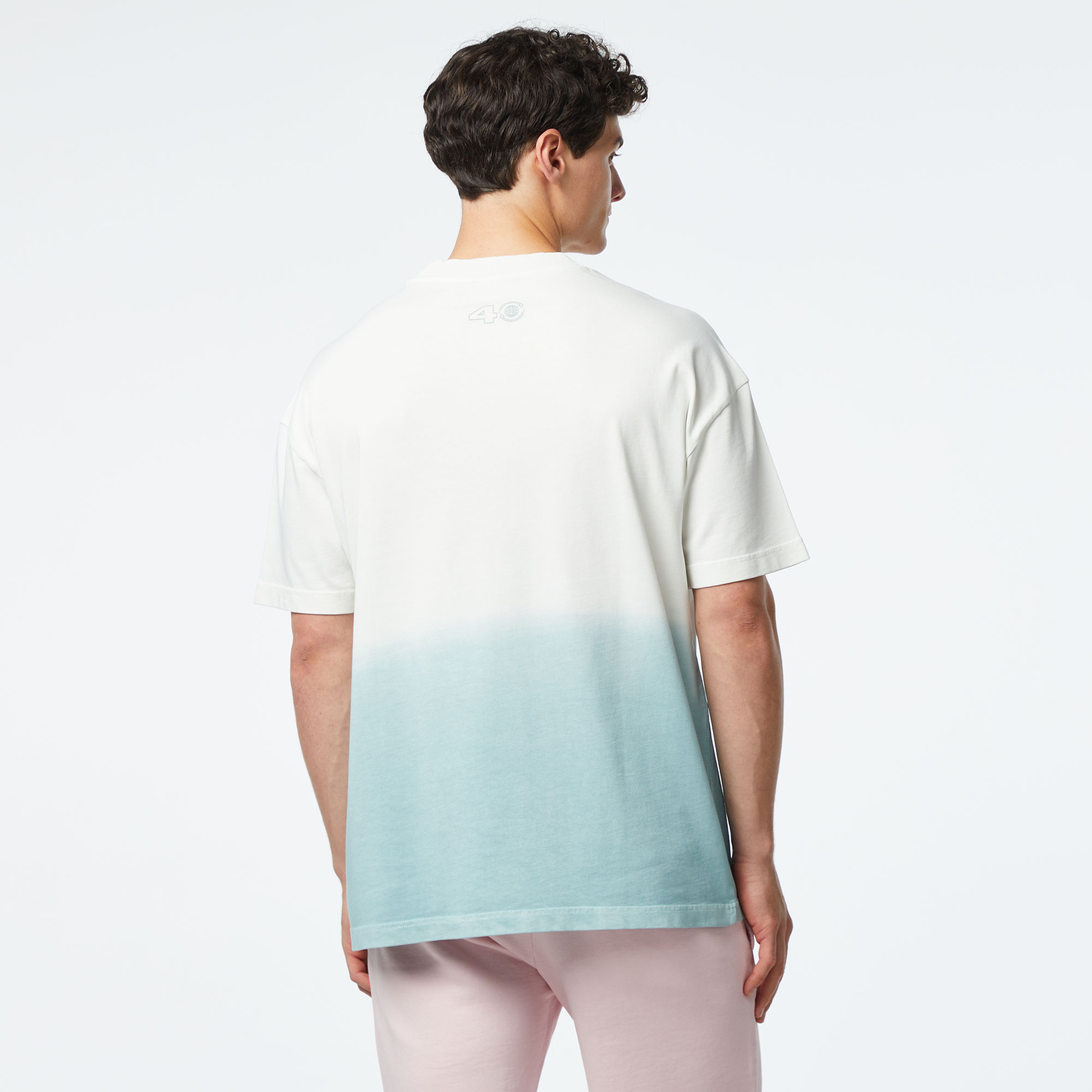 UNITED4 Erkek Beyaz/Mavi T-Shirt