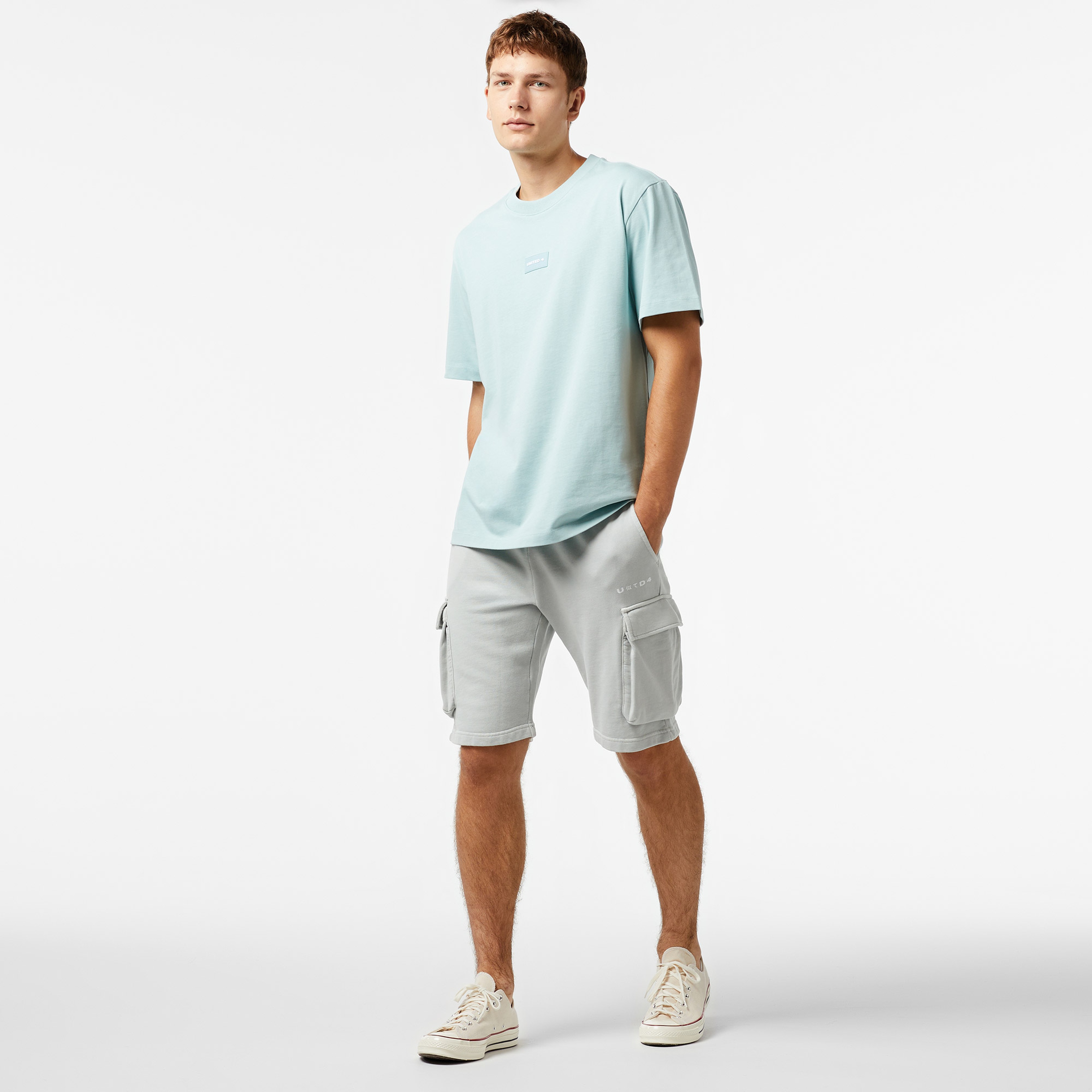 UNITED4 Classic Erkek Mavi T-Shirt