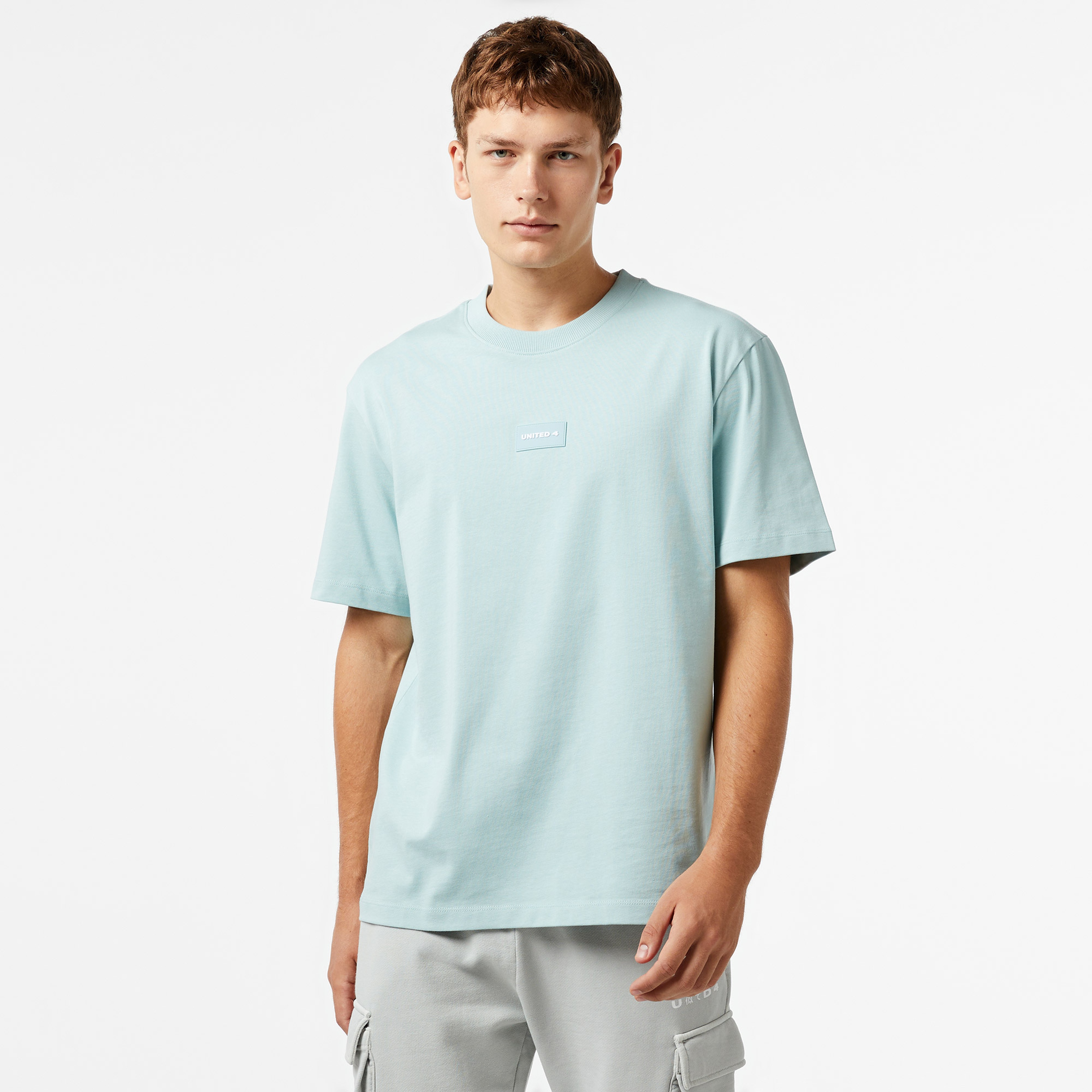 UNITED4 Classic Erkek Mavi T-Shirt