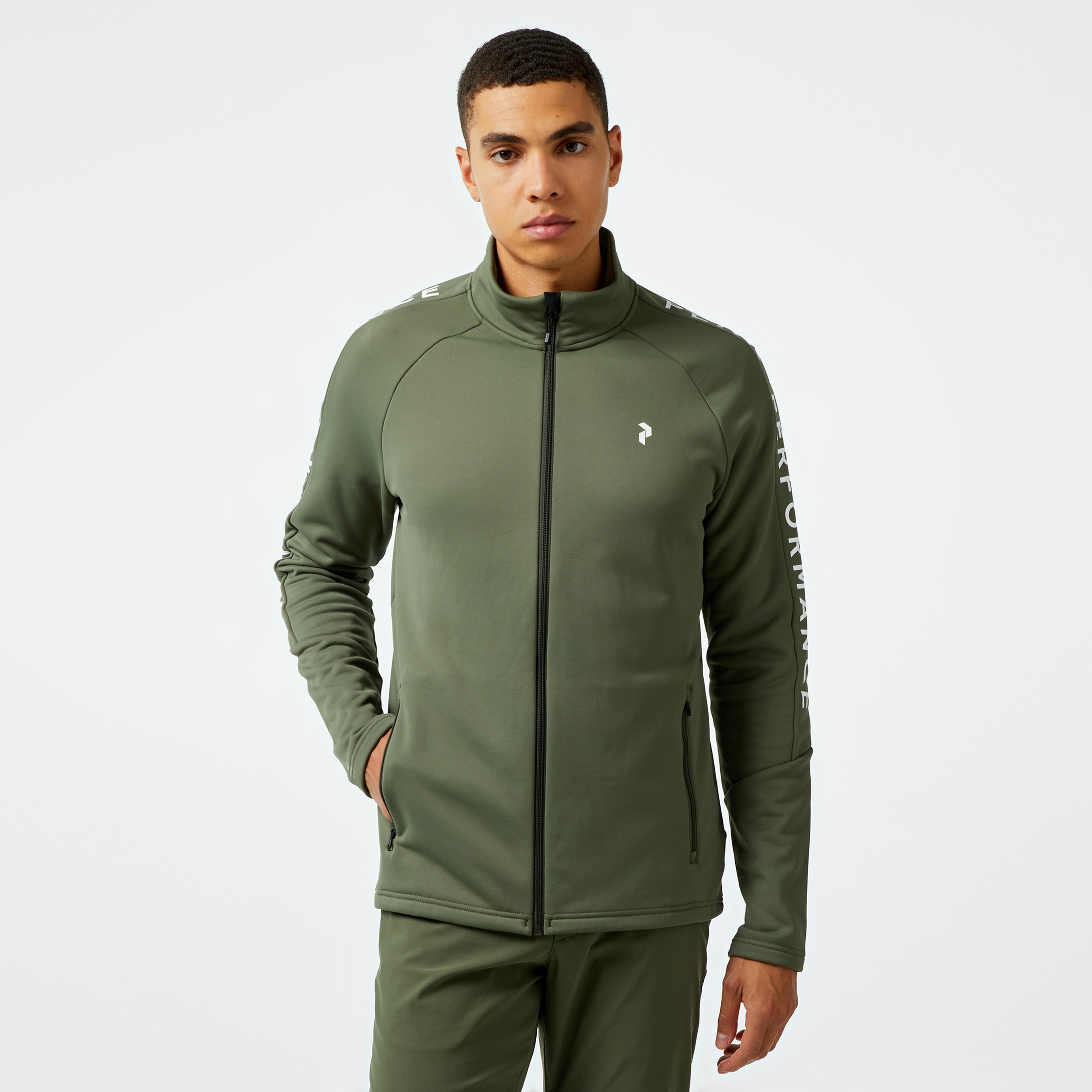 Peak Performance Rider Zip Erkek Yeşil Outdoor Ceket