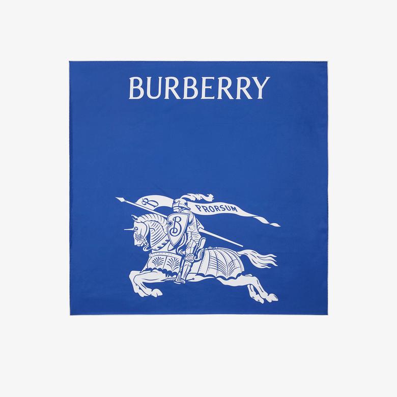 Burberry Unisex Mavi Eşarp