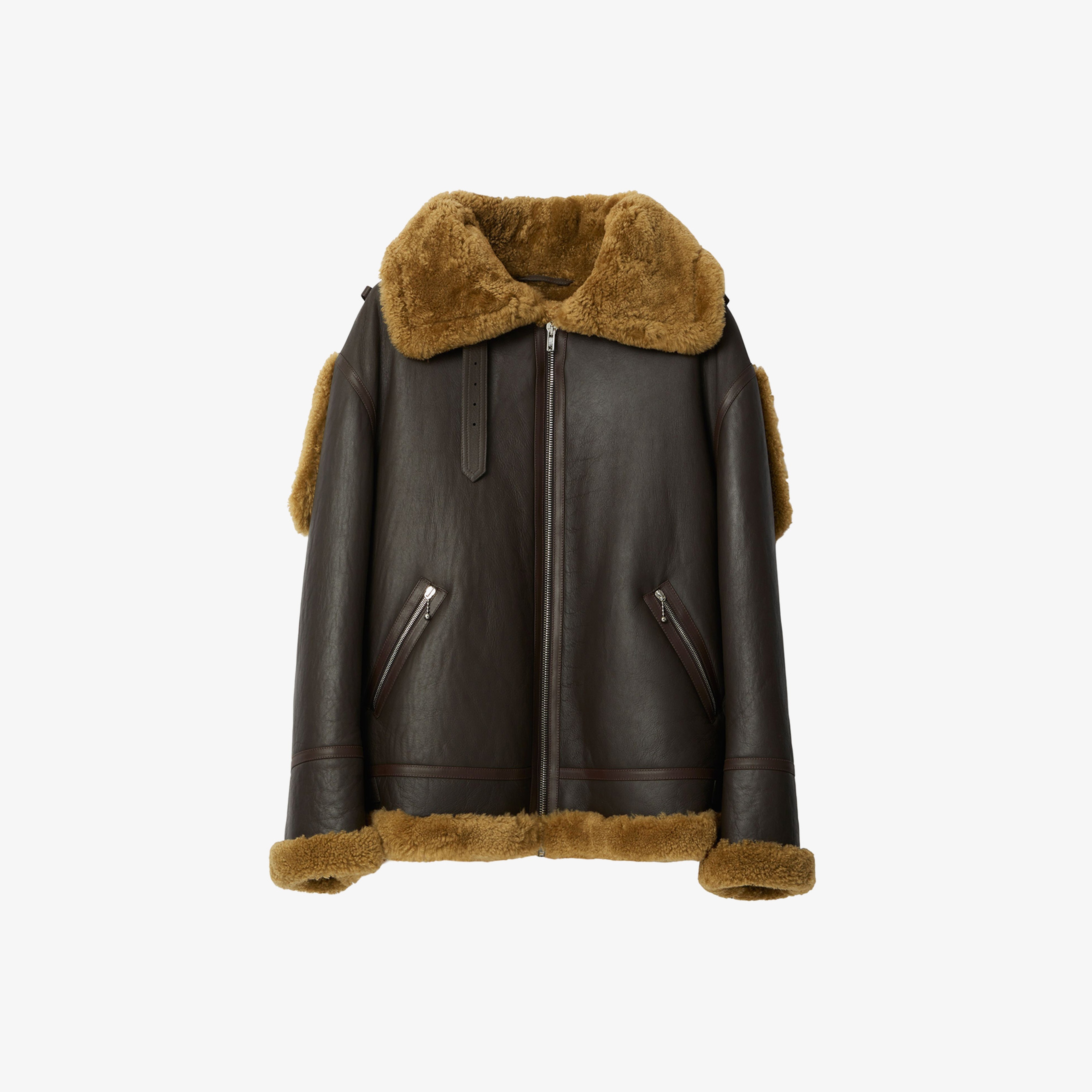 Erkek Kahverengi Deri Mont