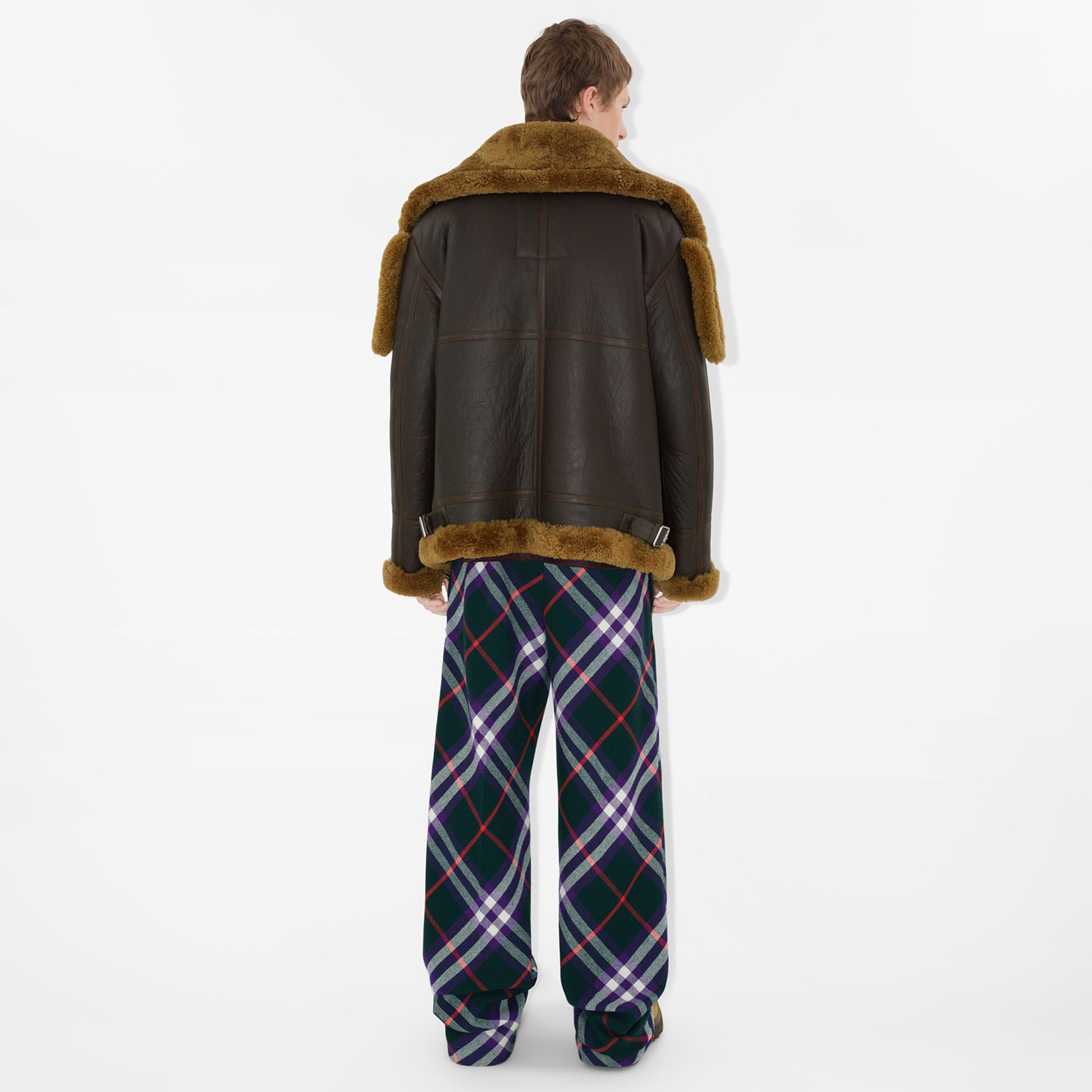 Erkek Kahverengi Deri Mont