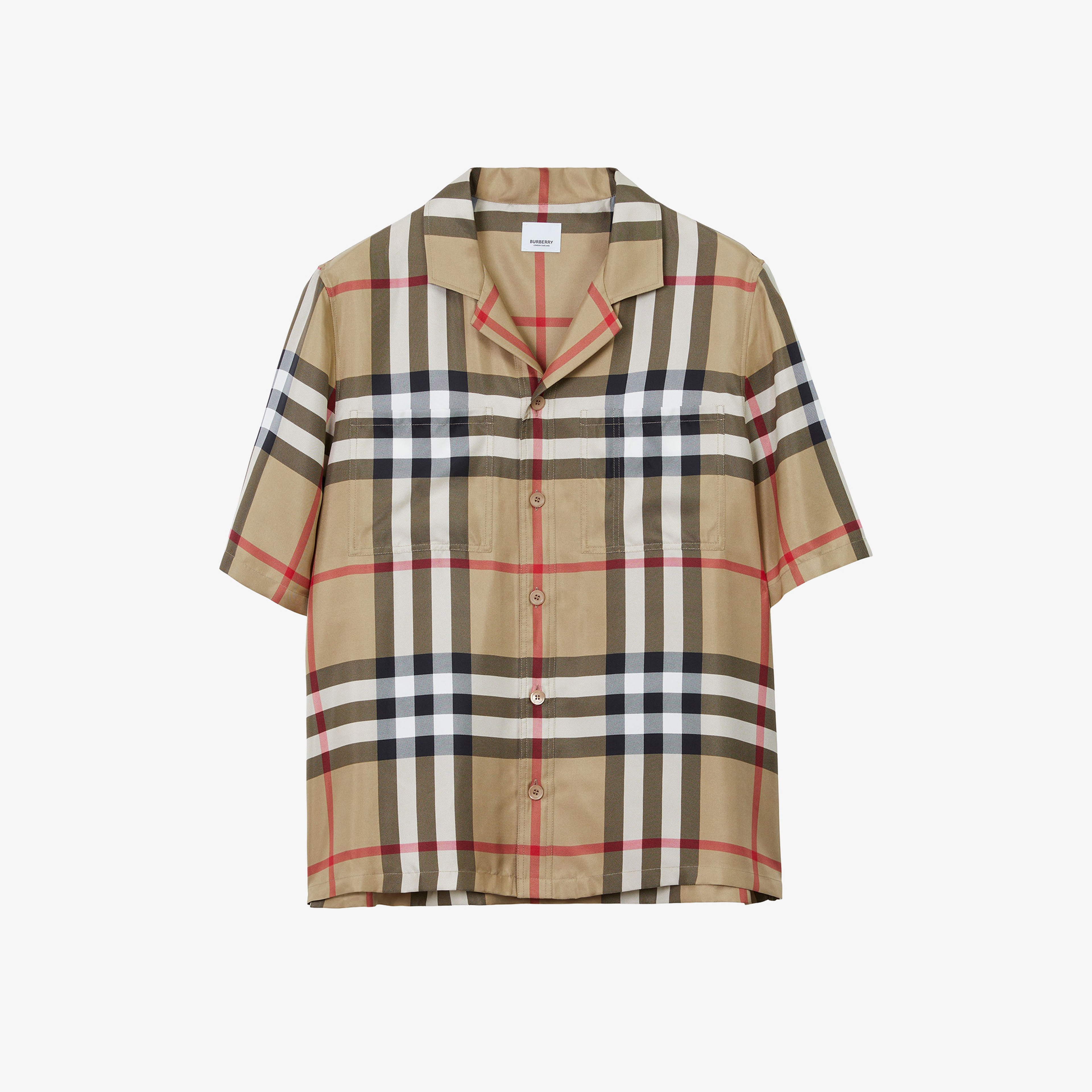 Burberry Erkek Bej Gömlek