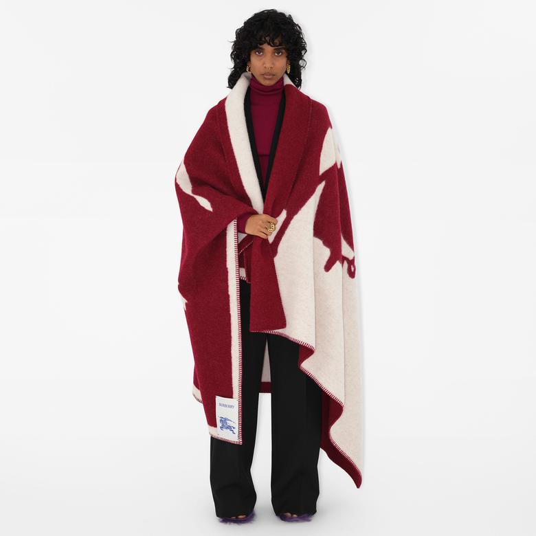 Burberry Unisex Kırmızı Battaniye