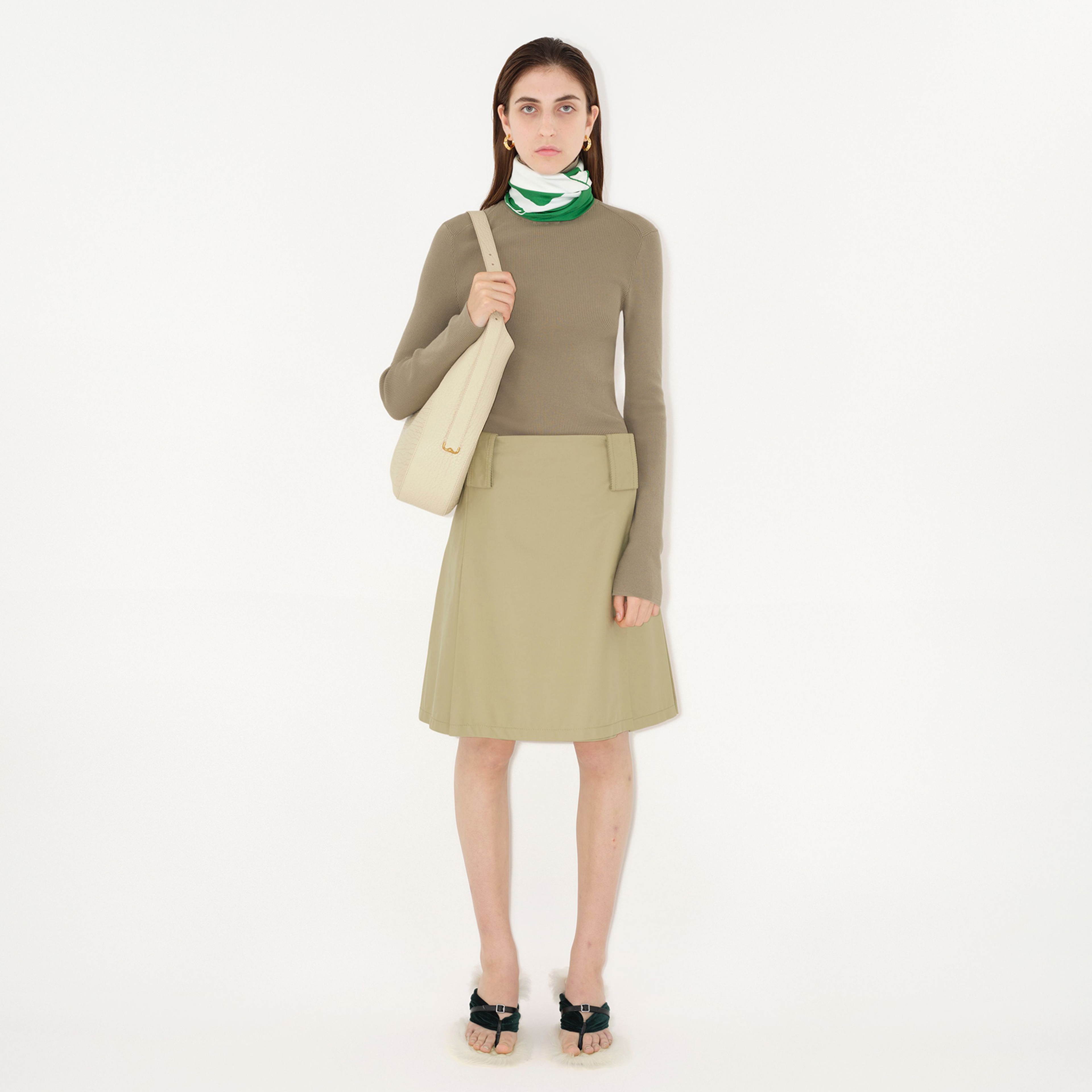 Burberry Unisex Yeşil Eşarp