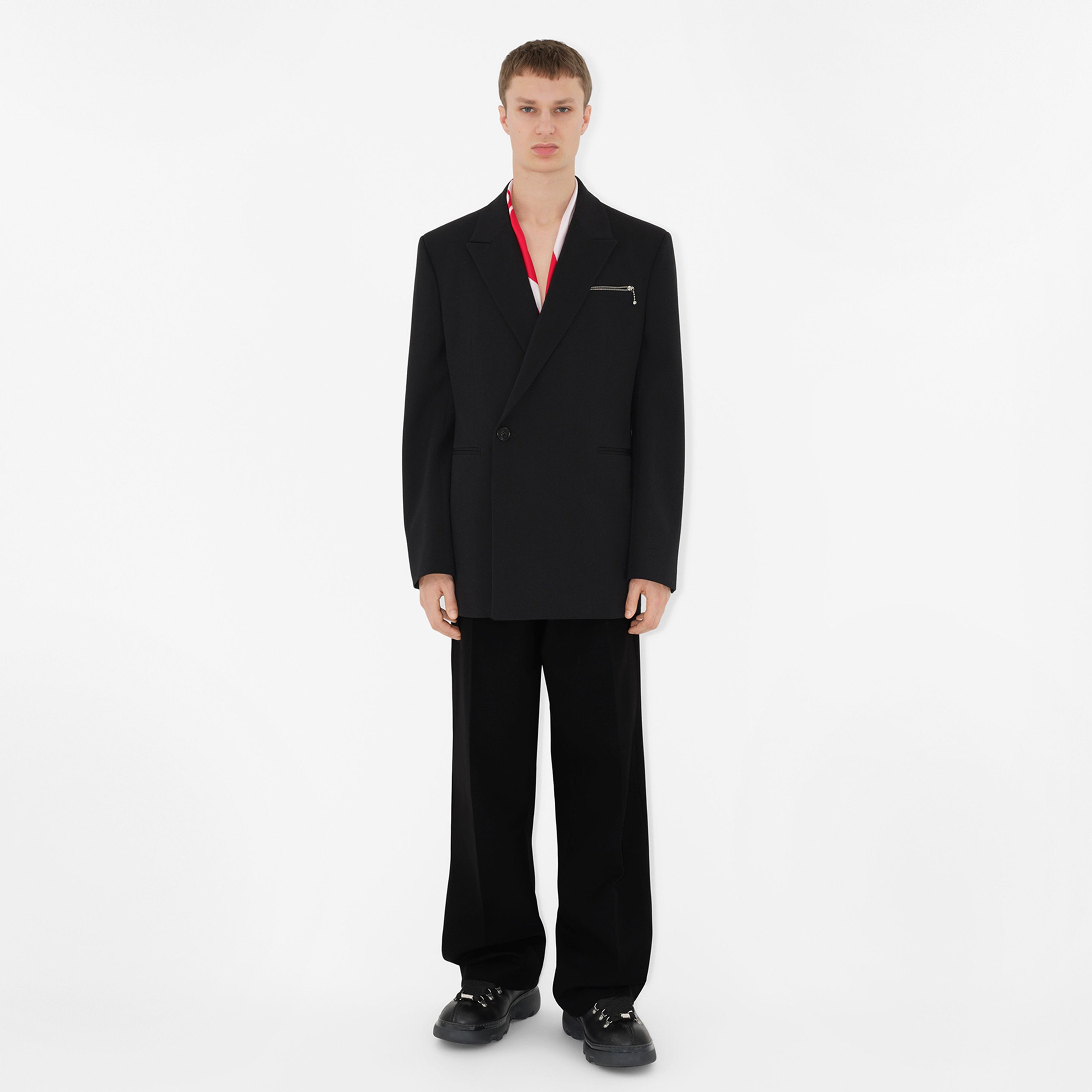 Burberry Unisex Kırmızı Eşarp