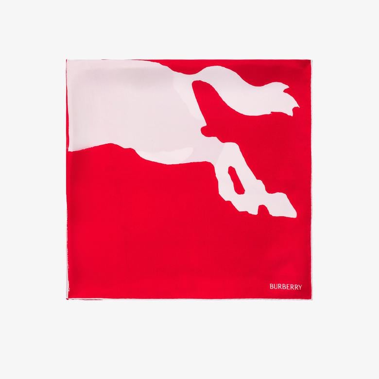 Burberry Unisex Kırmızı Eşarp