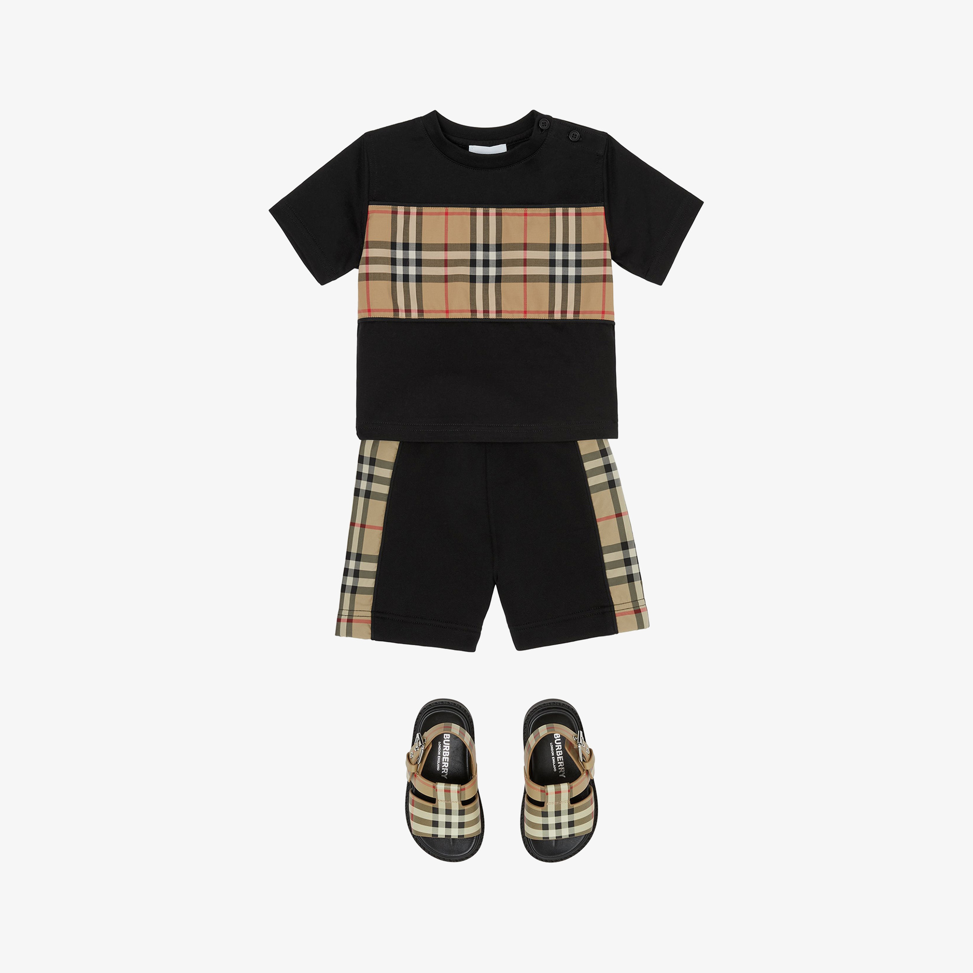 Burberry Çocuk Siyah Tshirt