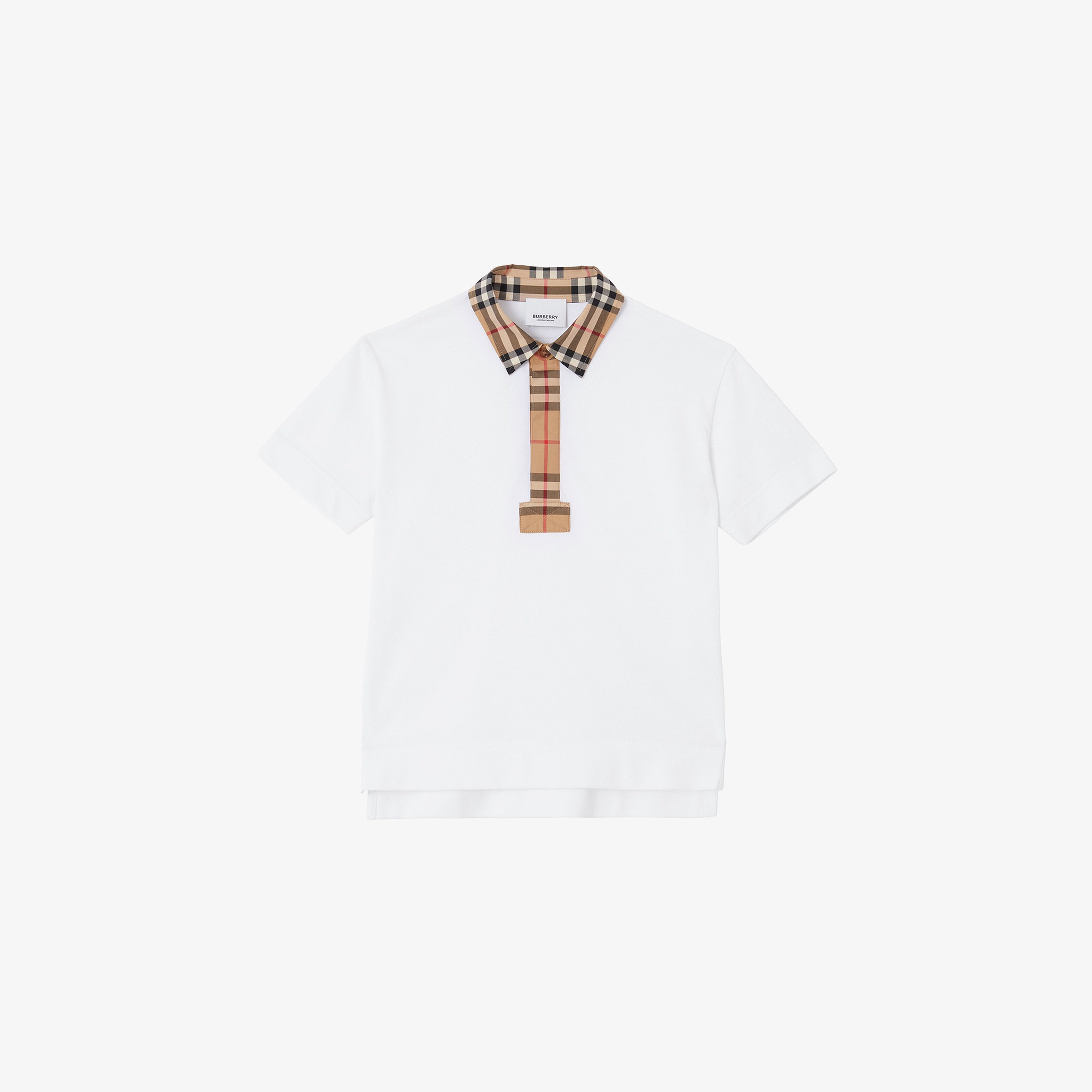 Burberry Çocuk Beyaz Polo
