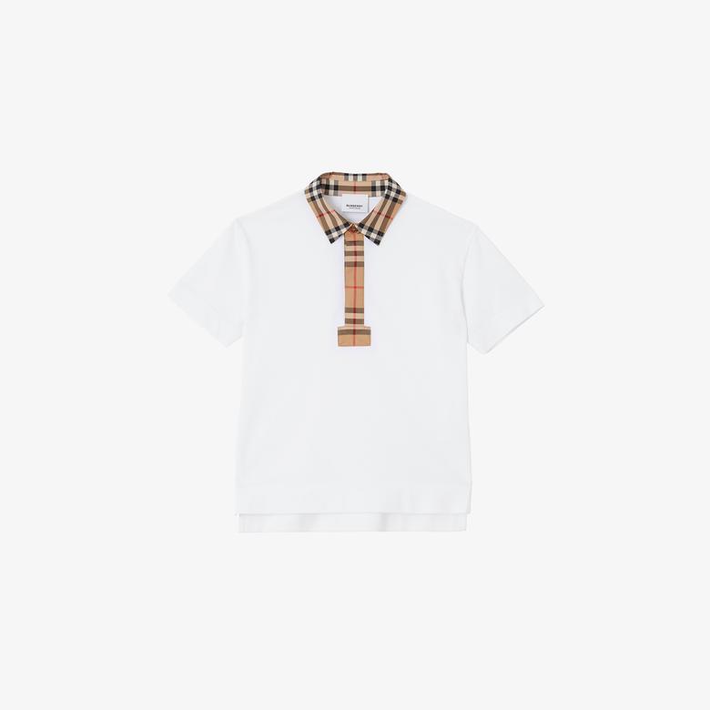 Burberry Çocuk Beyaz Polo