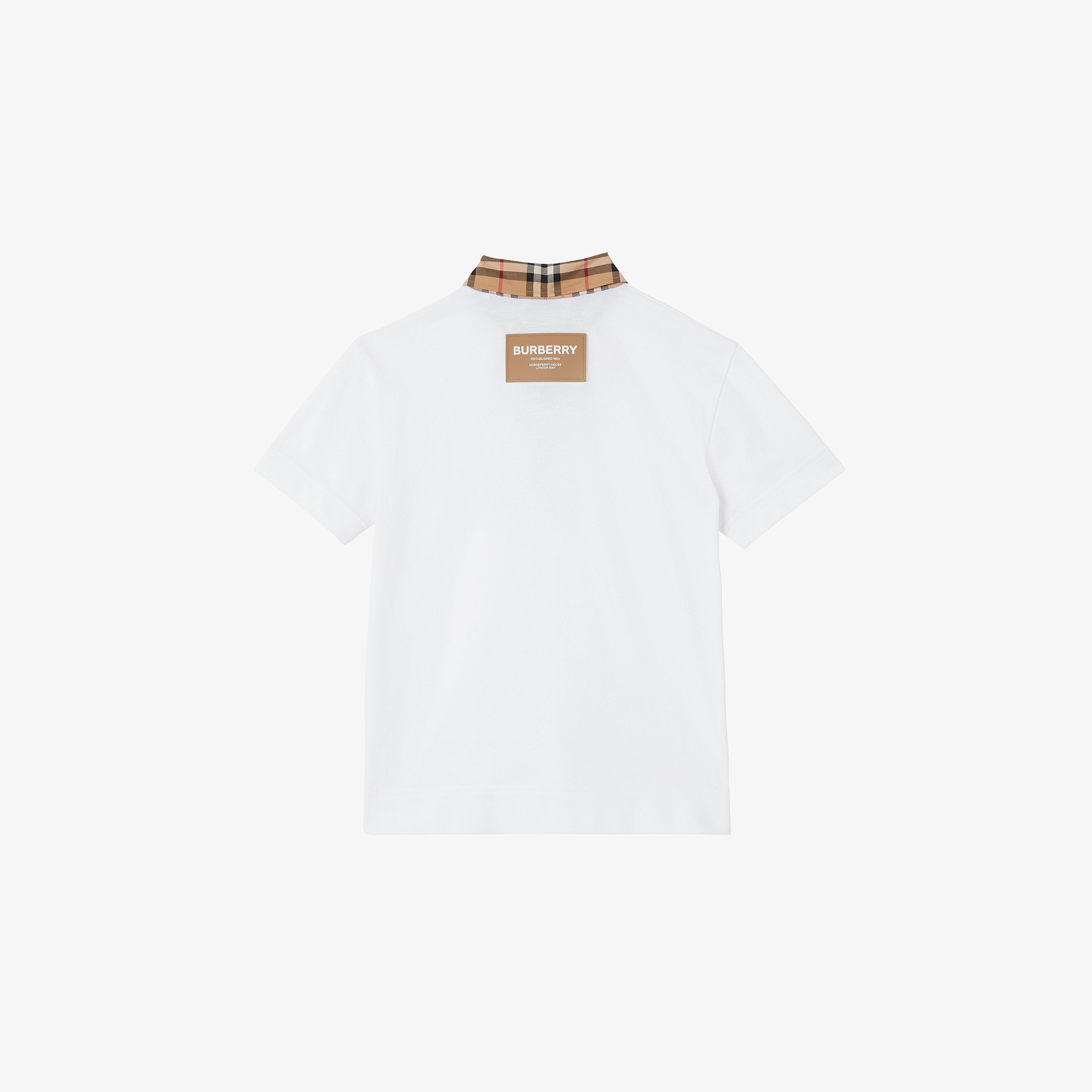 Burberry Çocuk Beyaz Polo