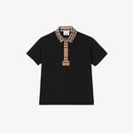Burberry Çocuk Siyah Polo