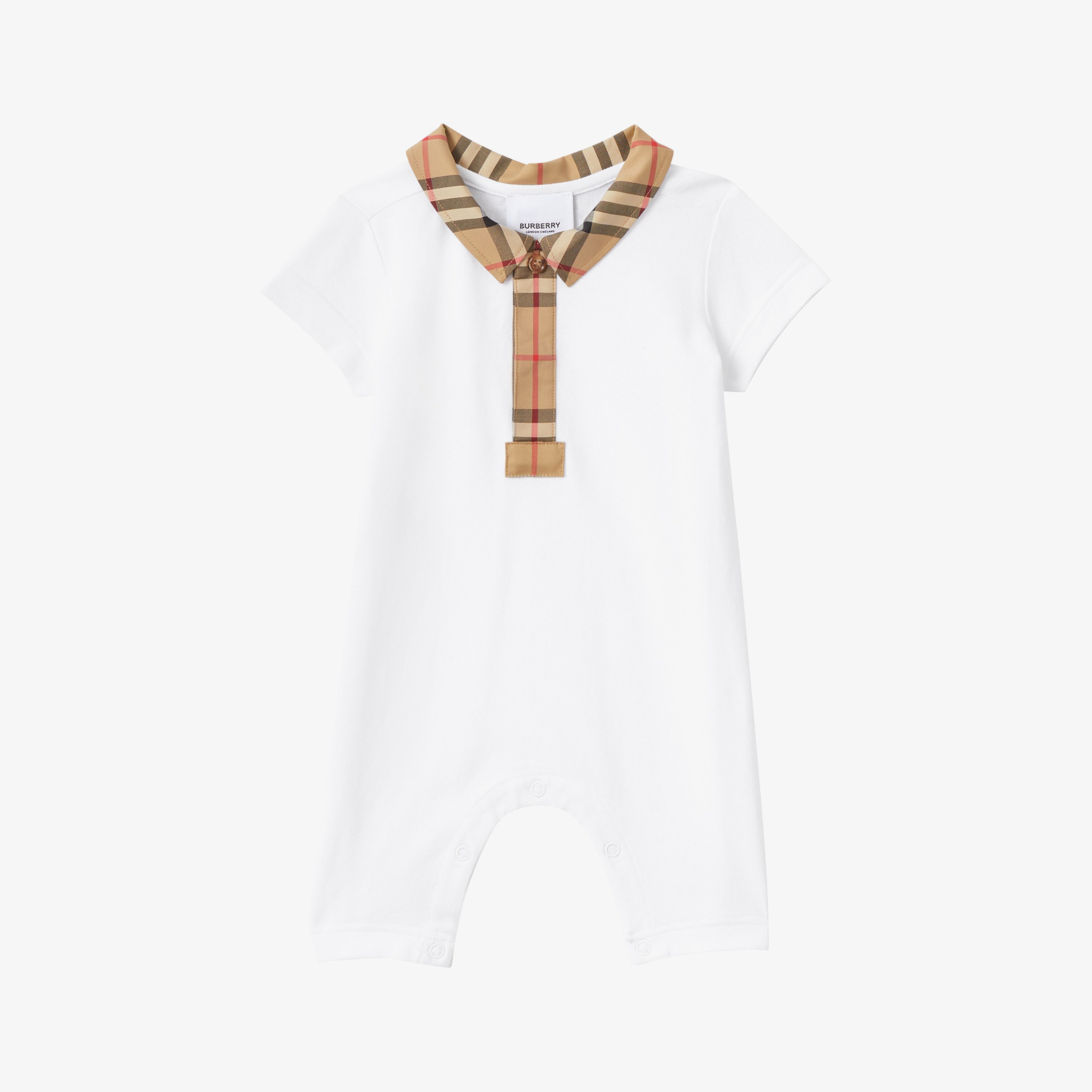 Burberry Çocuk Beyaz Çocuk Tulumu