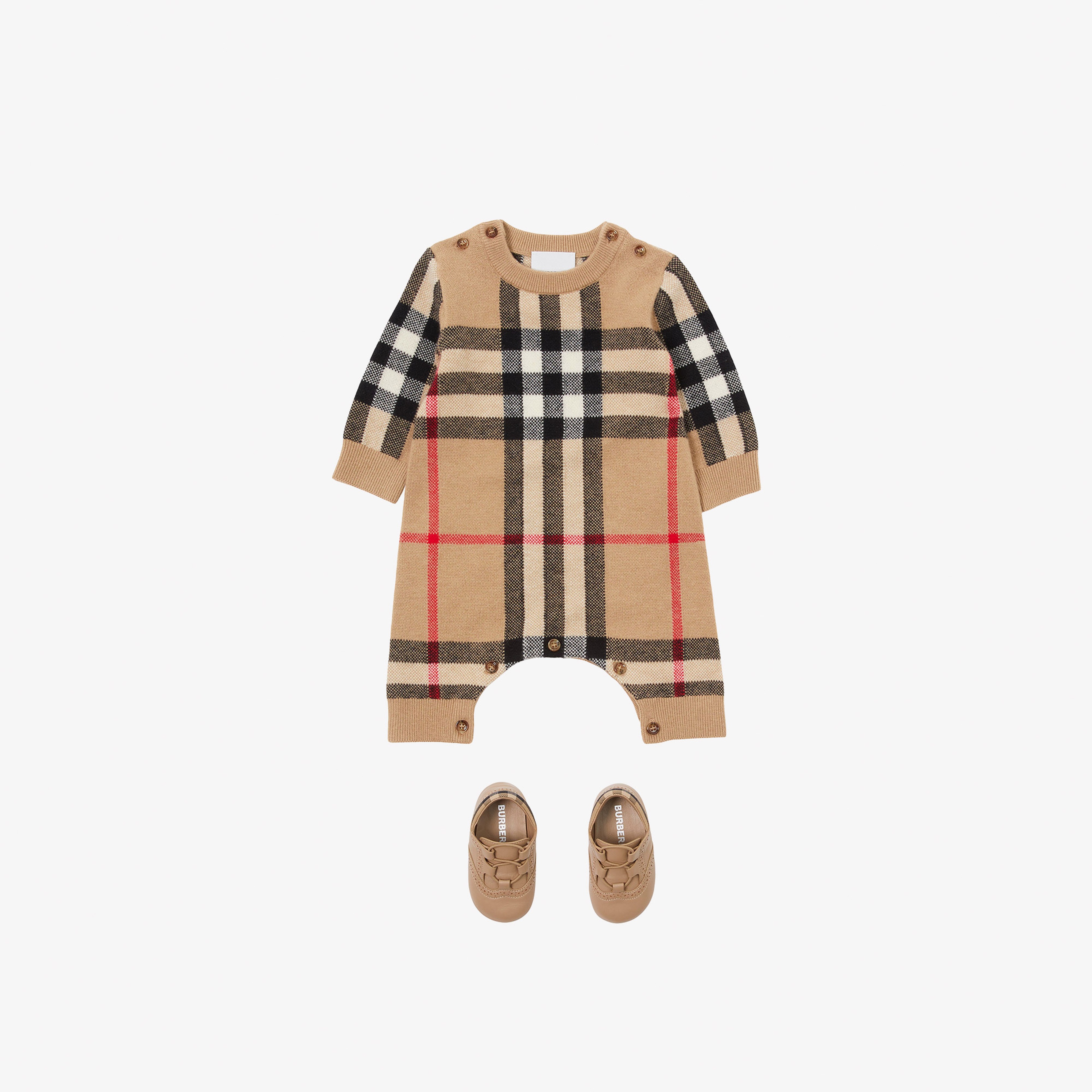 Burberry Çocuk Bej Çocuk Tulumu