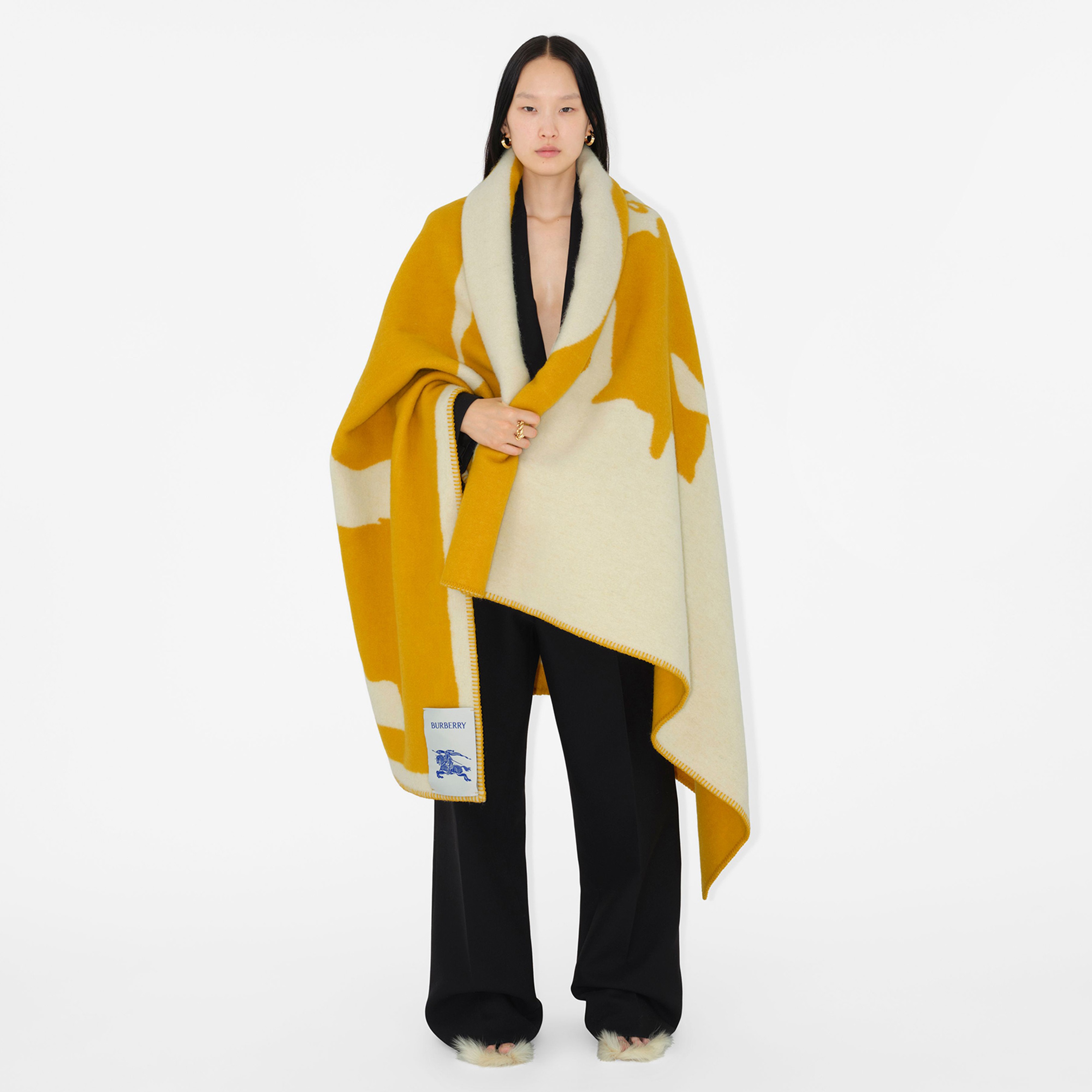 Burberry Unisex Sarı Battaniye