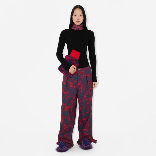 Burberry Unisex Kırmızı Eşarp