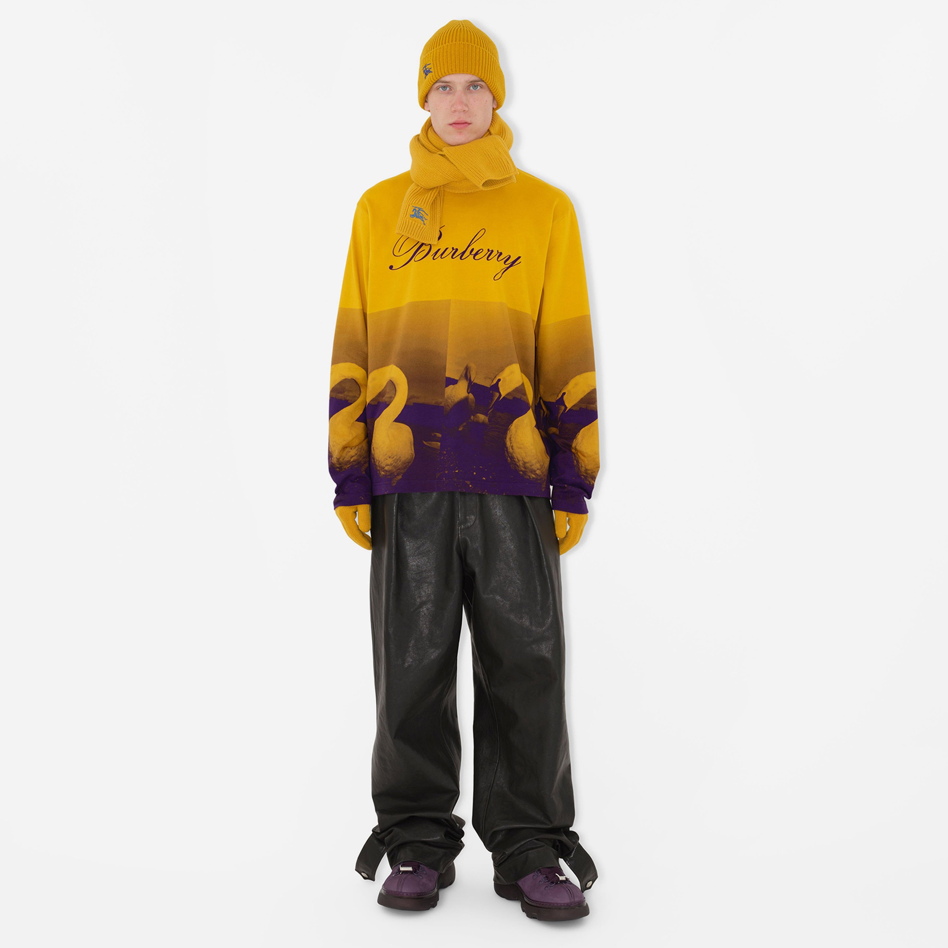 Burberry Unisex Sarı Atkı