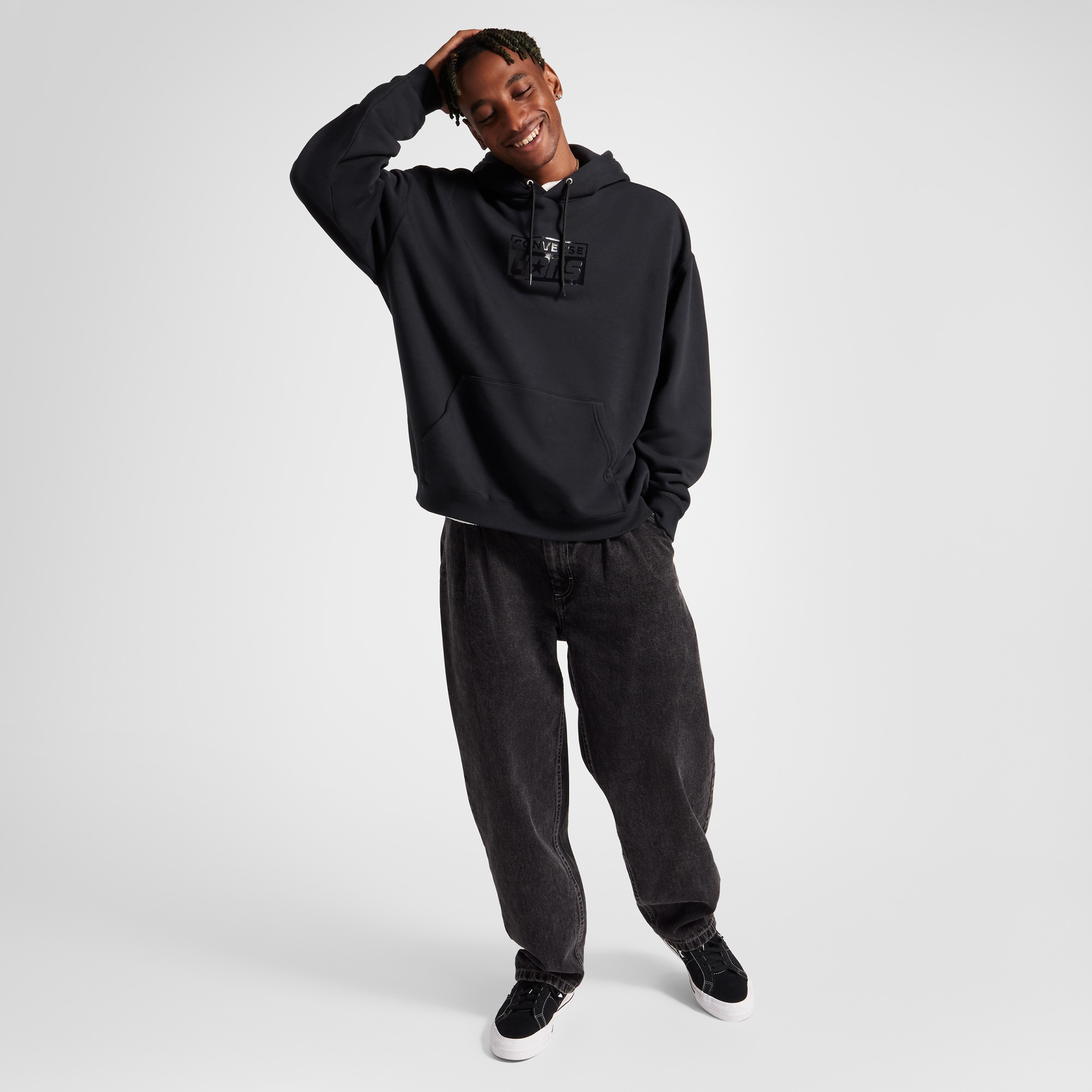 Converse Cons Erkek Siyah Hoodie