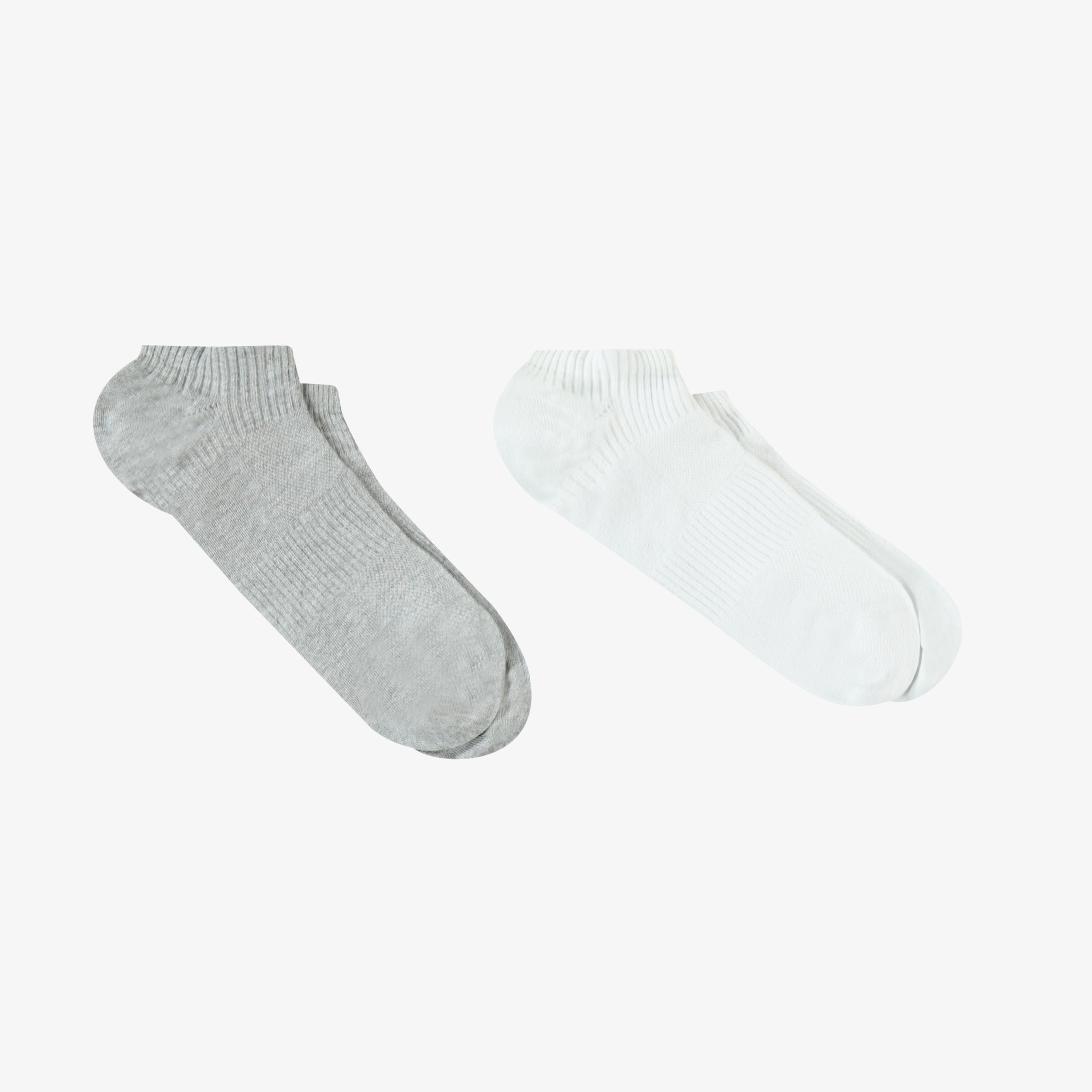 UNITED4 Unisex Gri/Beyaz 2'liÇorap