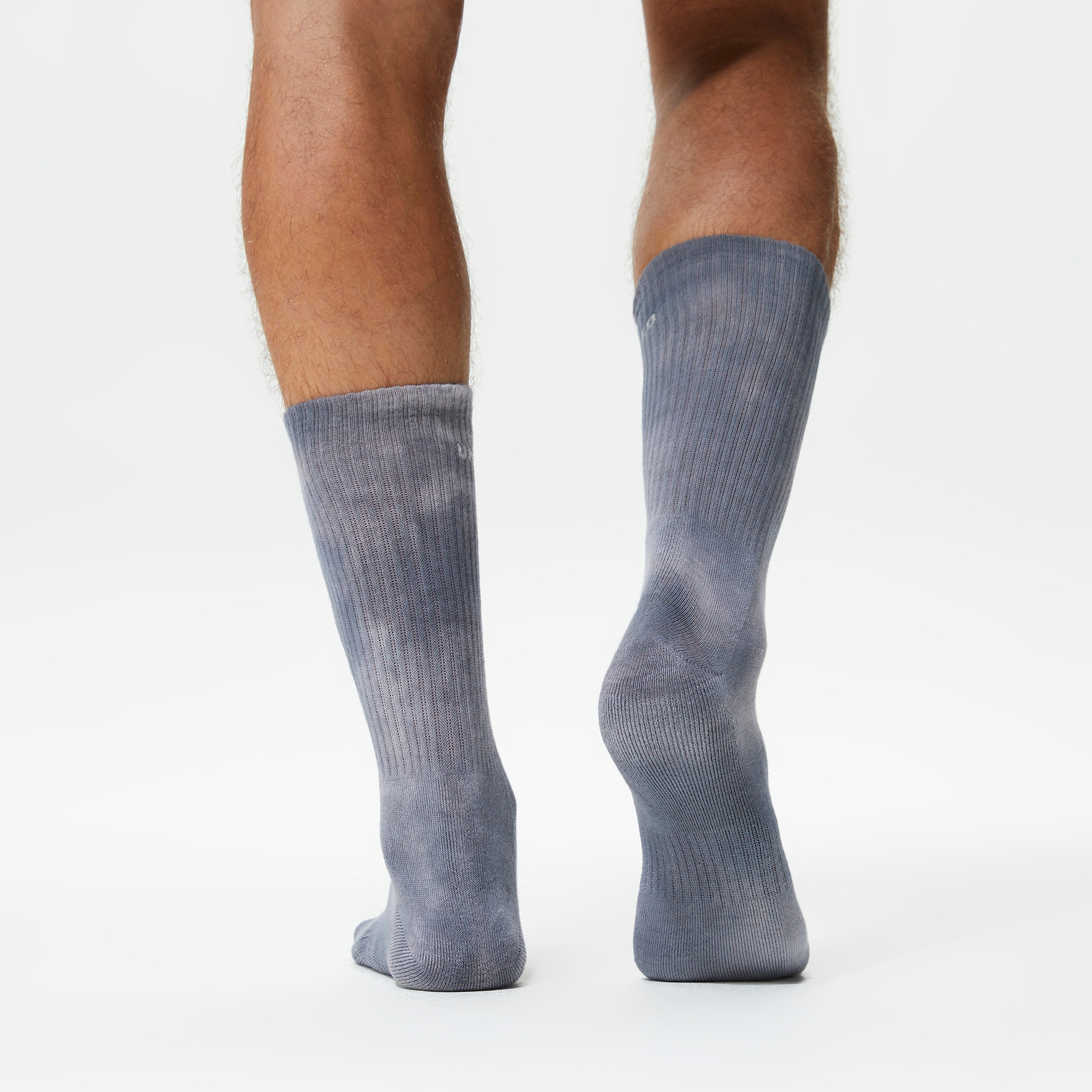 UNITED4 Unisex Gri/Kahverengi 2'li Çorap