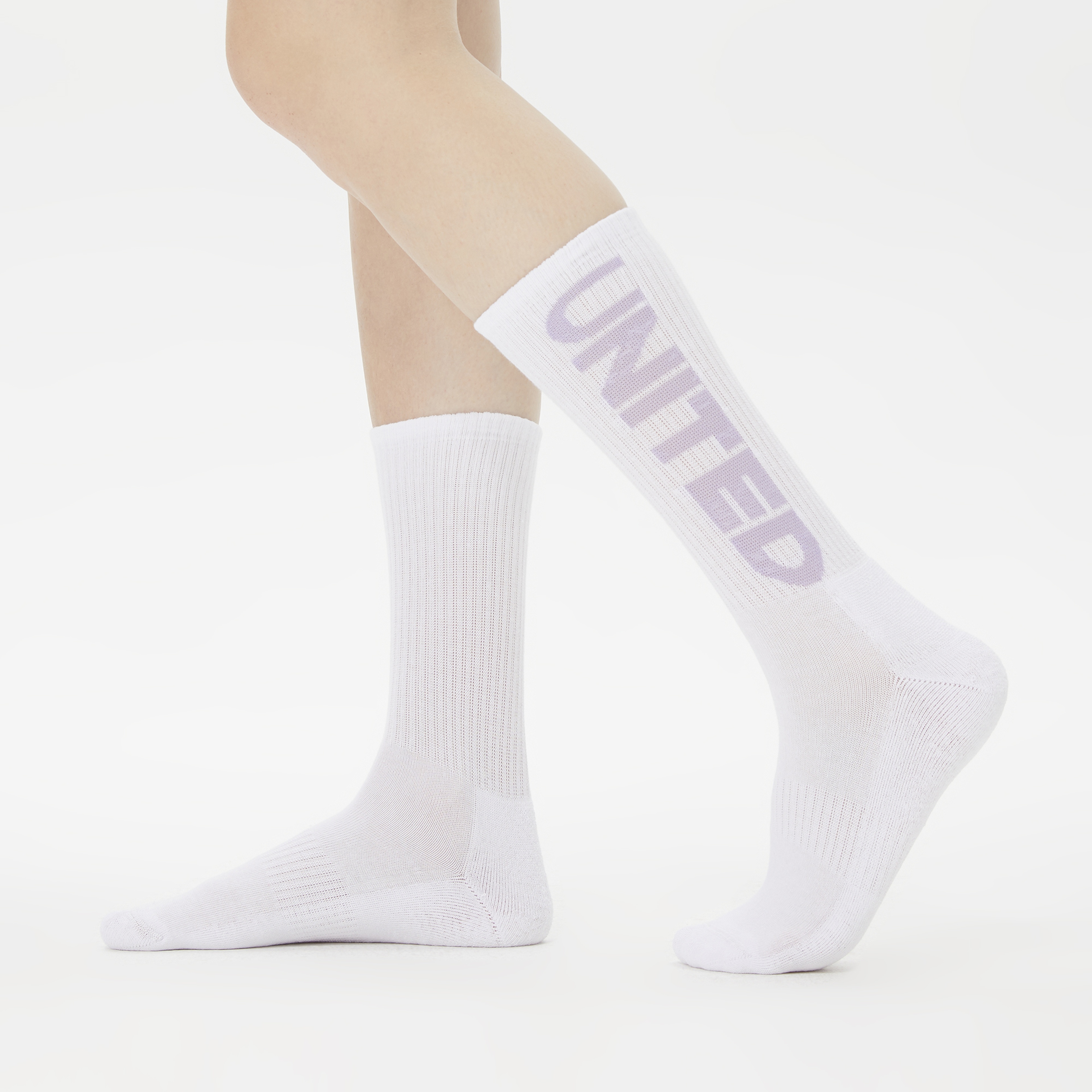 UNITED4 Classic Kadın Beyaz 2'li Çorap