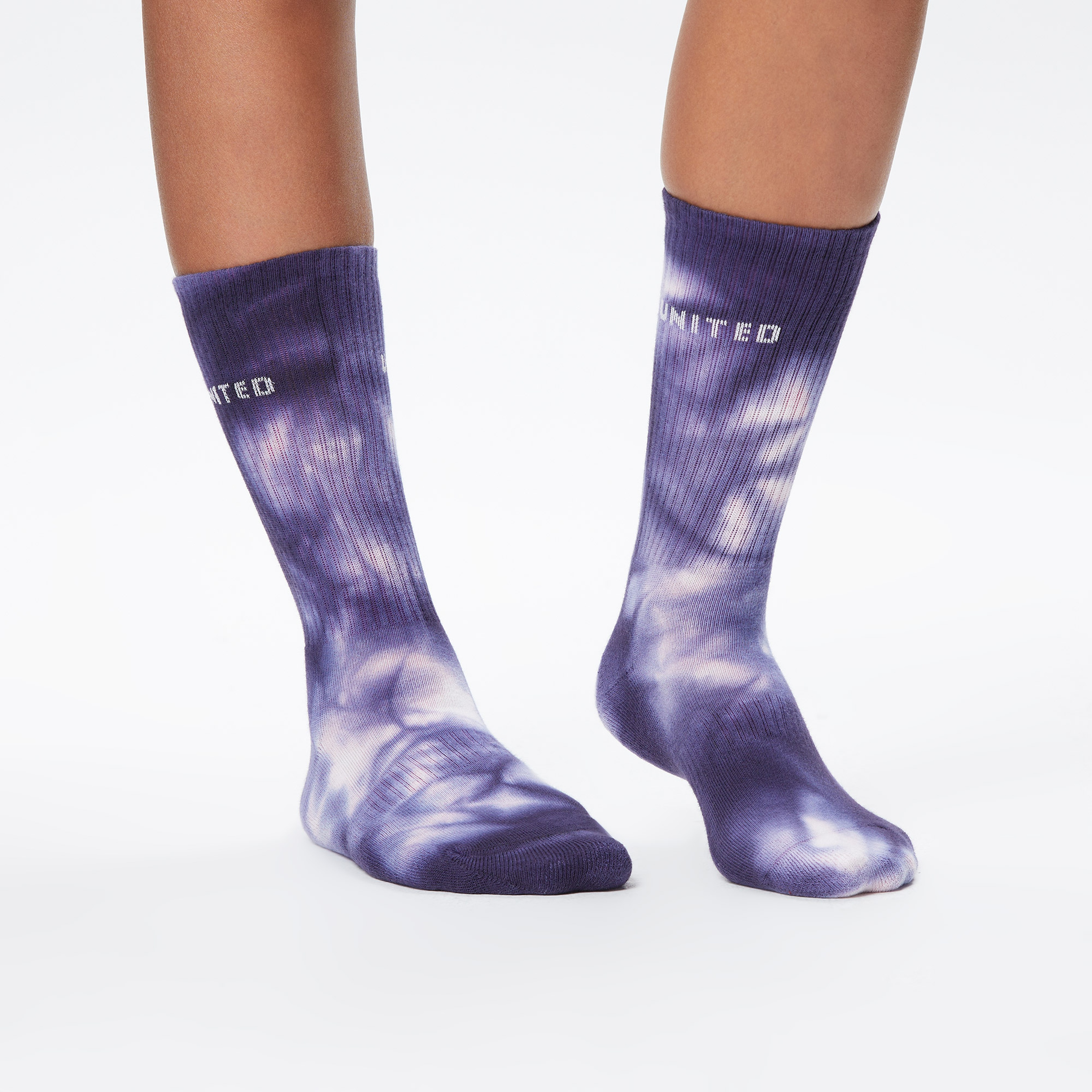 UNITED4 Classic Unisex Mor/Mavi 2'li Çorap