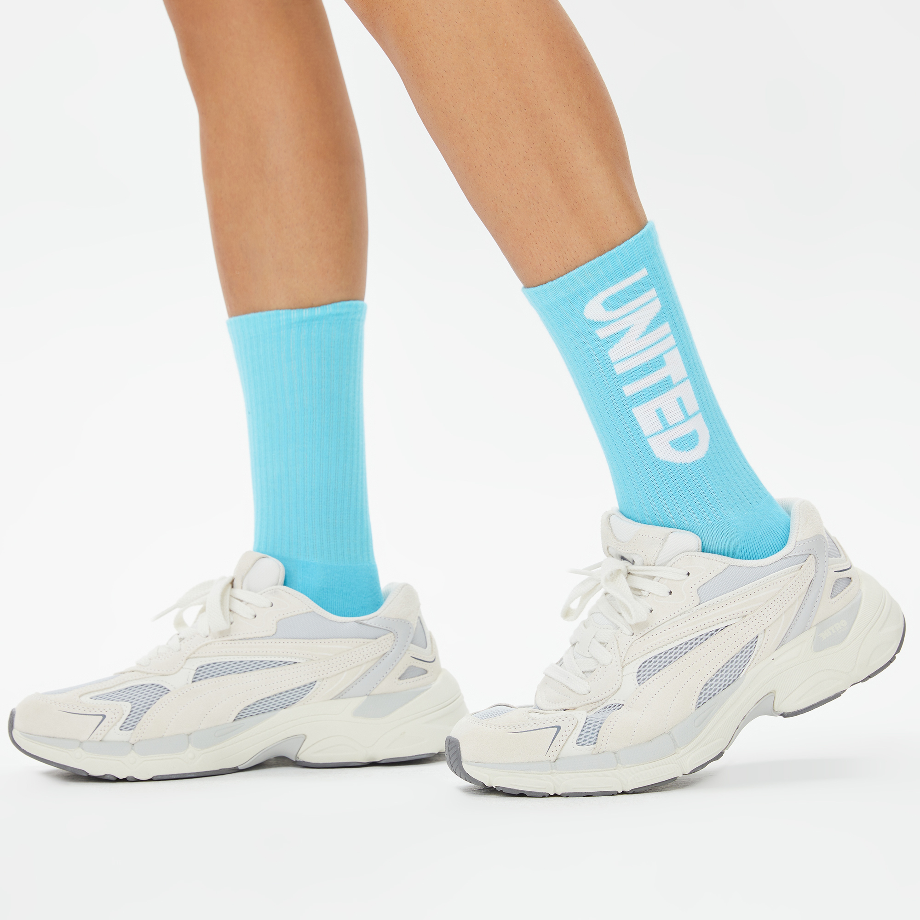 UNITED4 Unisex Mavi Çorap