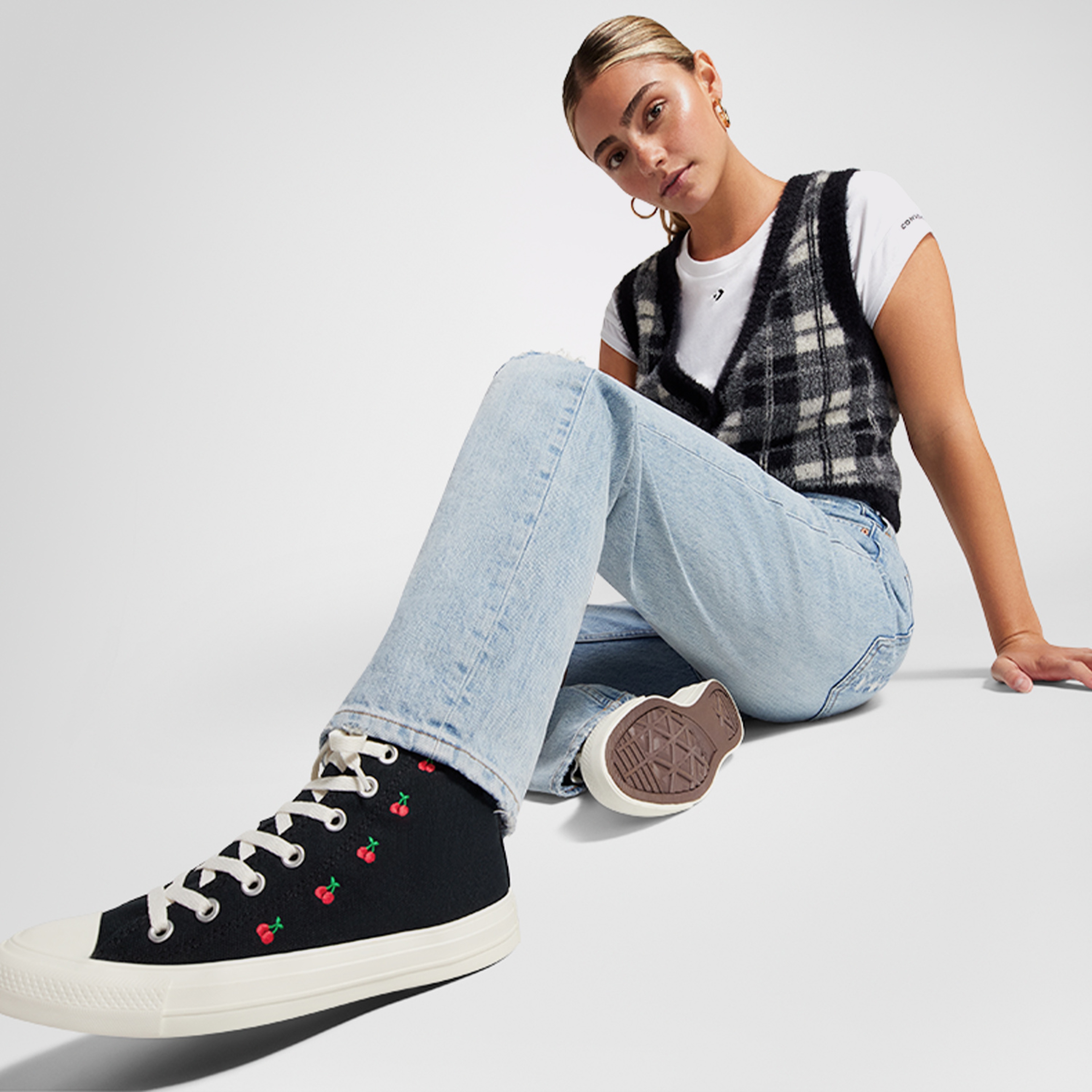 Converse Chuck Taylor All Star Cherries Unisex Siyah Sneaker