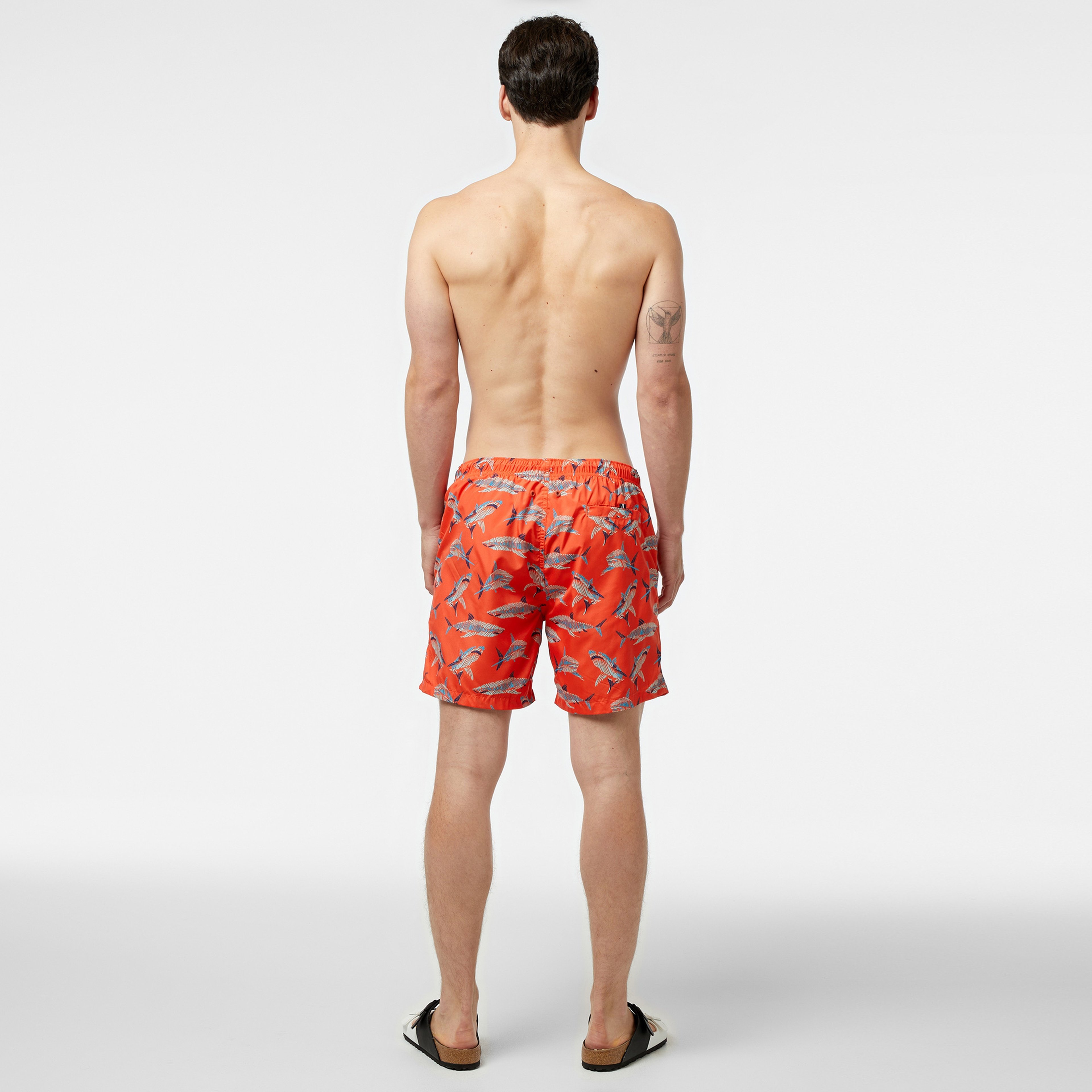 Nautica Classic Erkek Turuncu Deniz Şortu