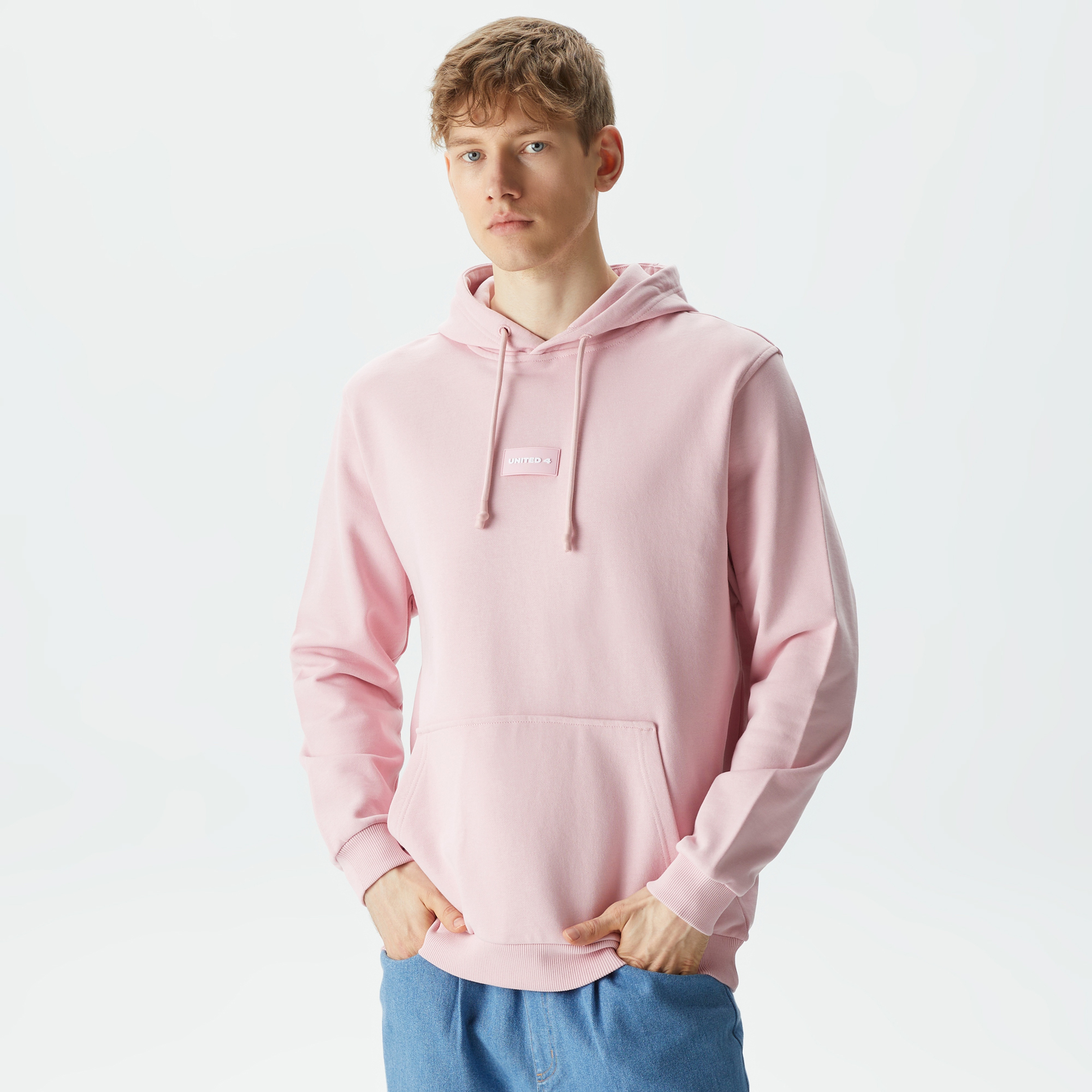 UNITED4 Erkek Pembe Sweatshirt