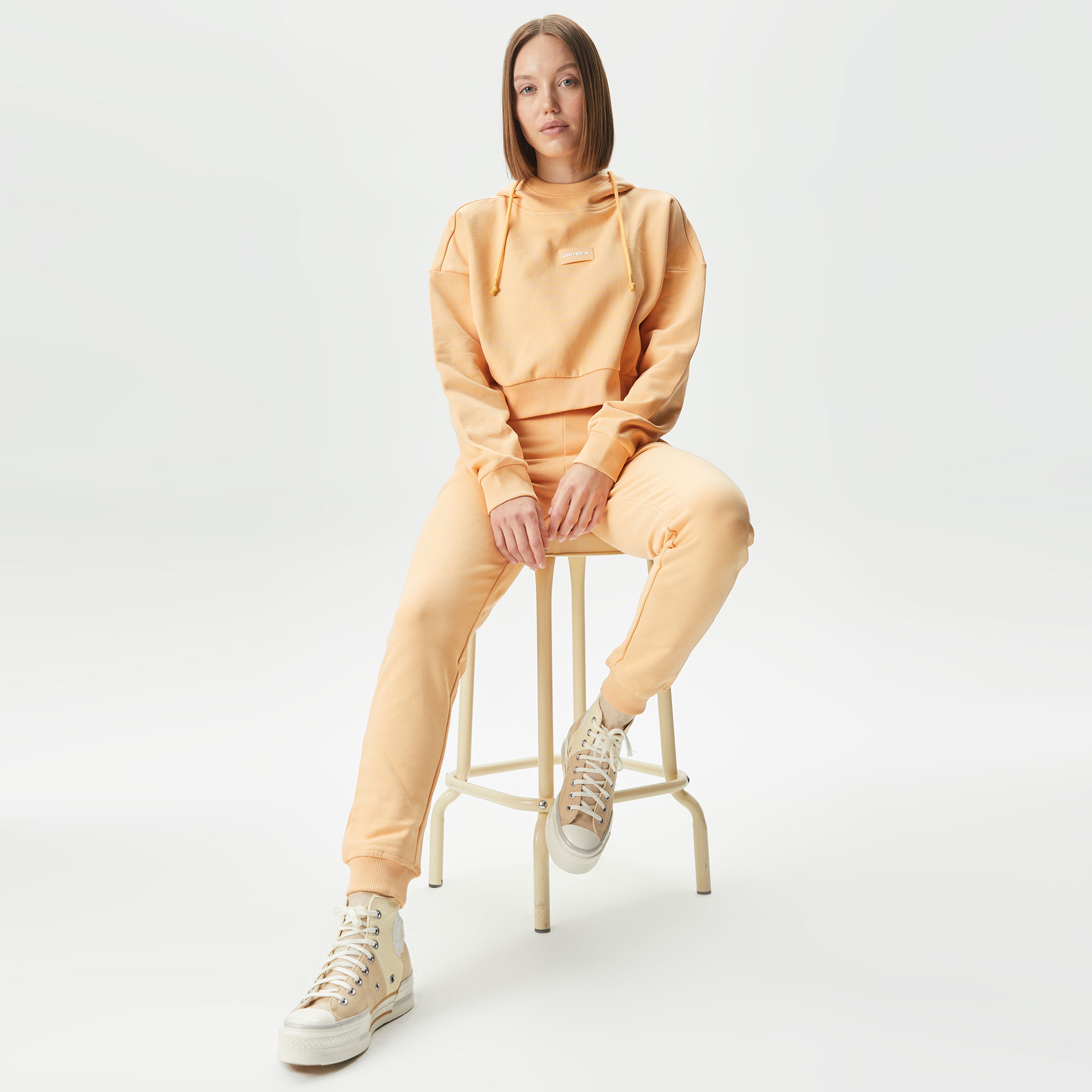 UNITED4 Kadın Turuncu Sweatshirt
