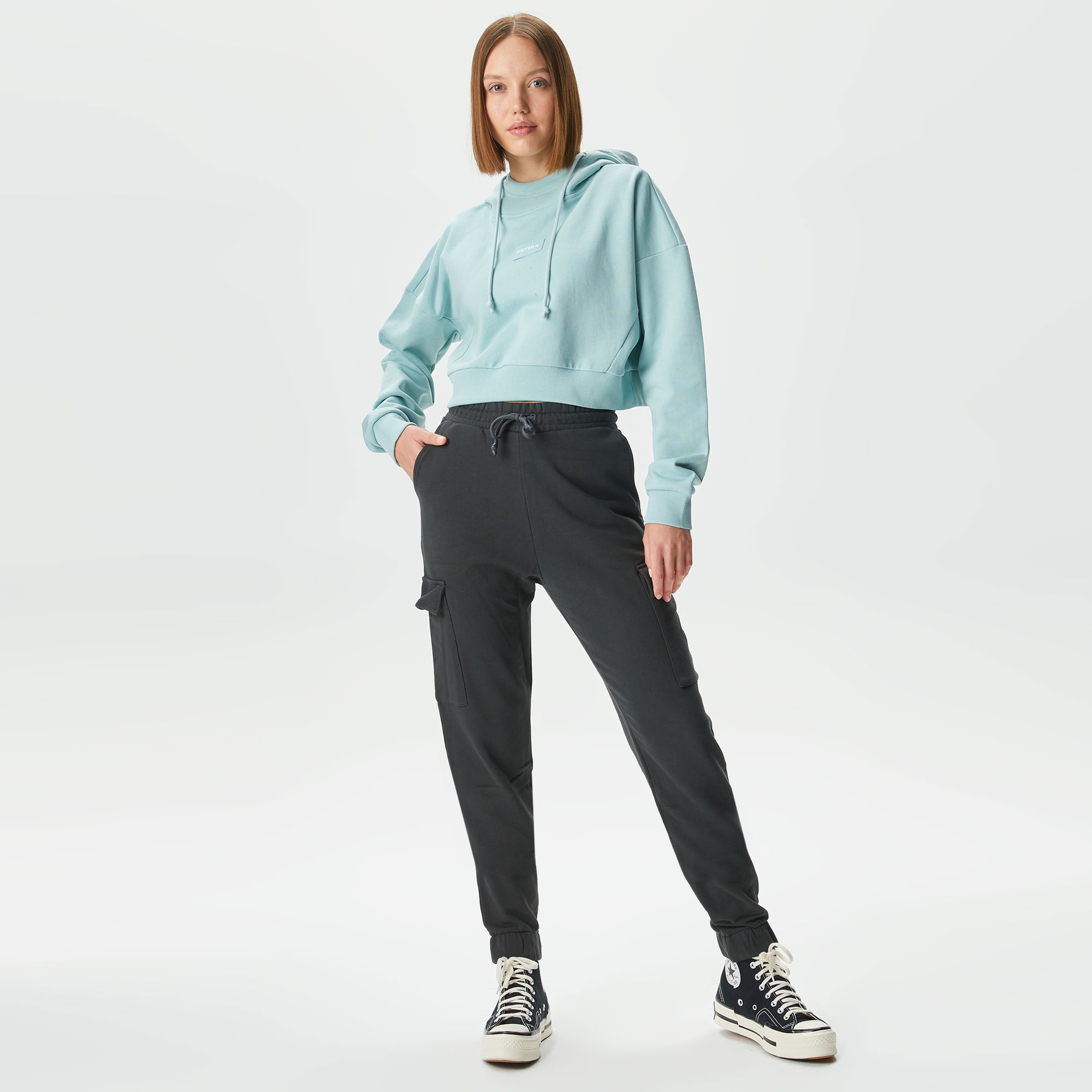 UNITED4 Kadın Yeşil Sweatshirt