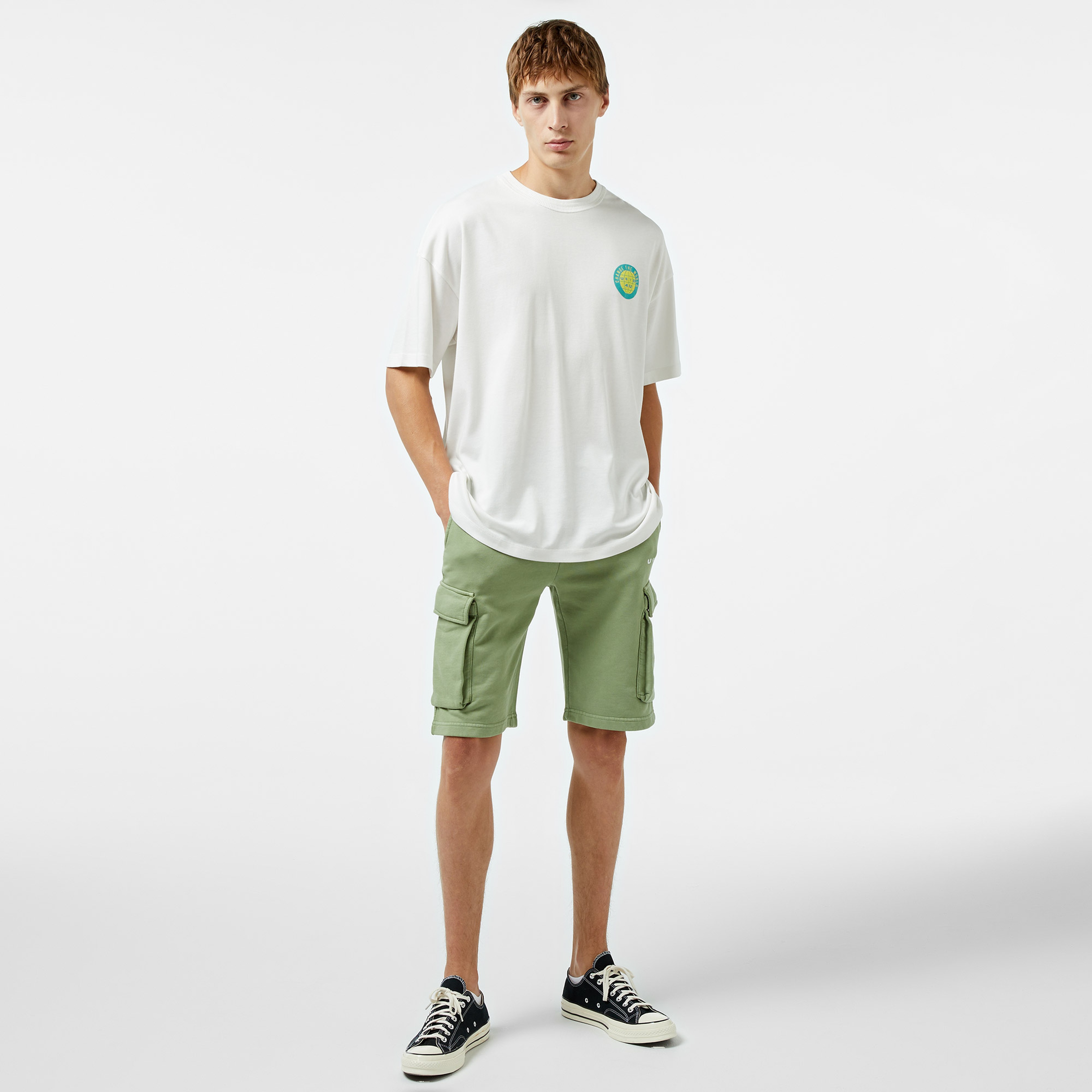 UNITED4 Erkek Beyaz T-Shirt