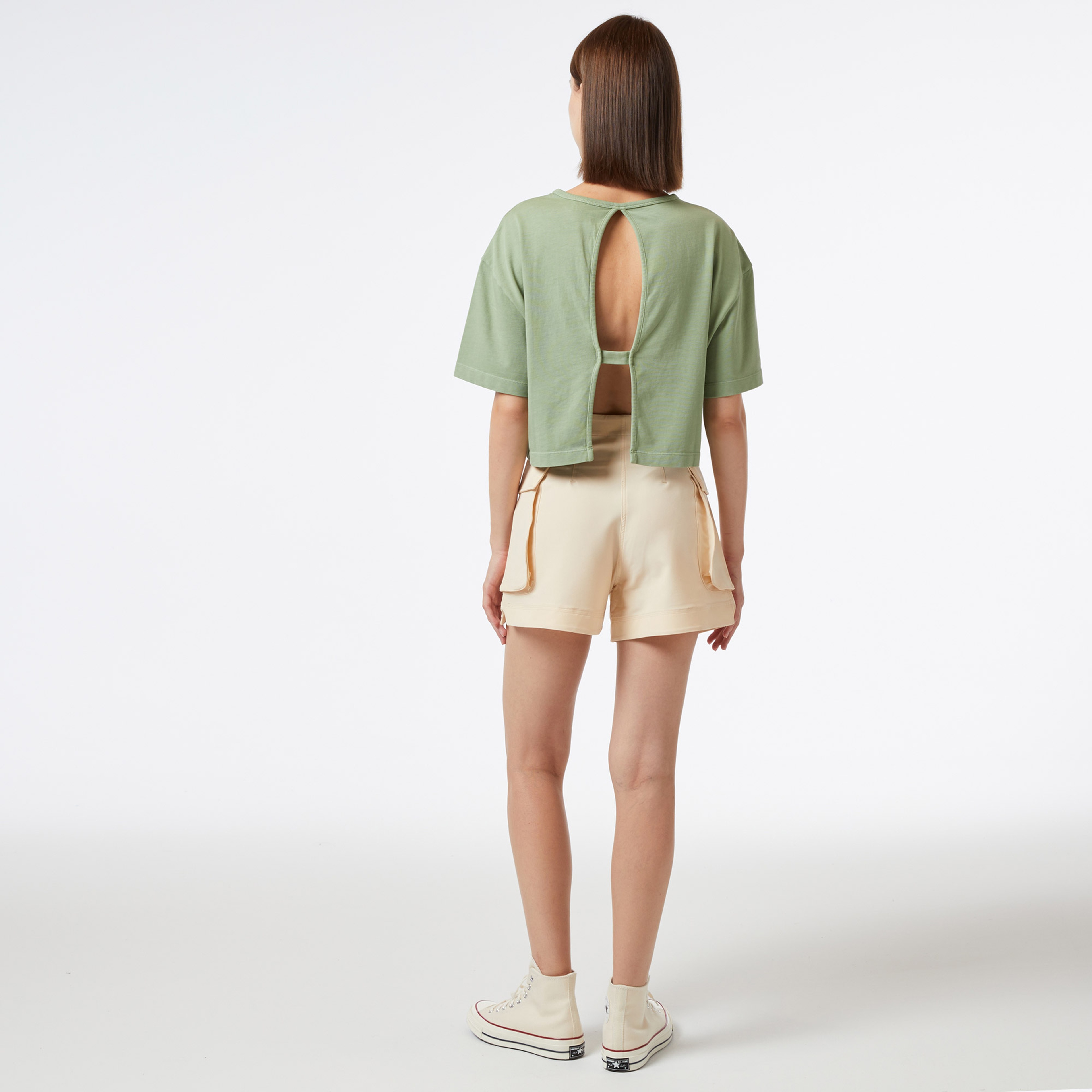 UNITED4 Kadın Krem Şort