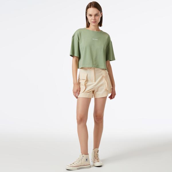 UNITED4 Kadın Krem Şort