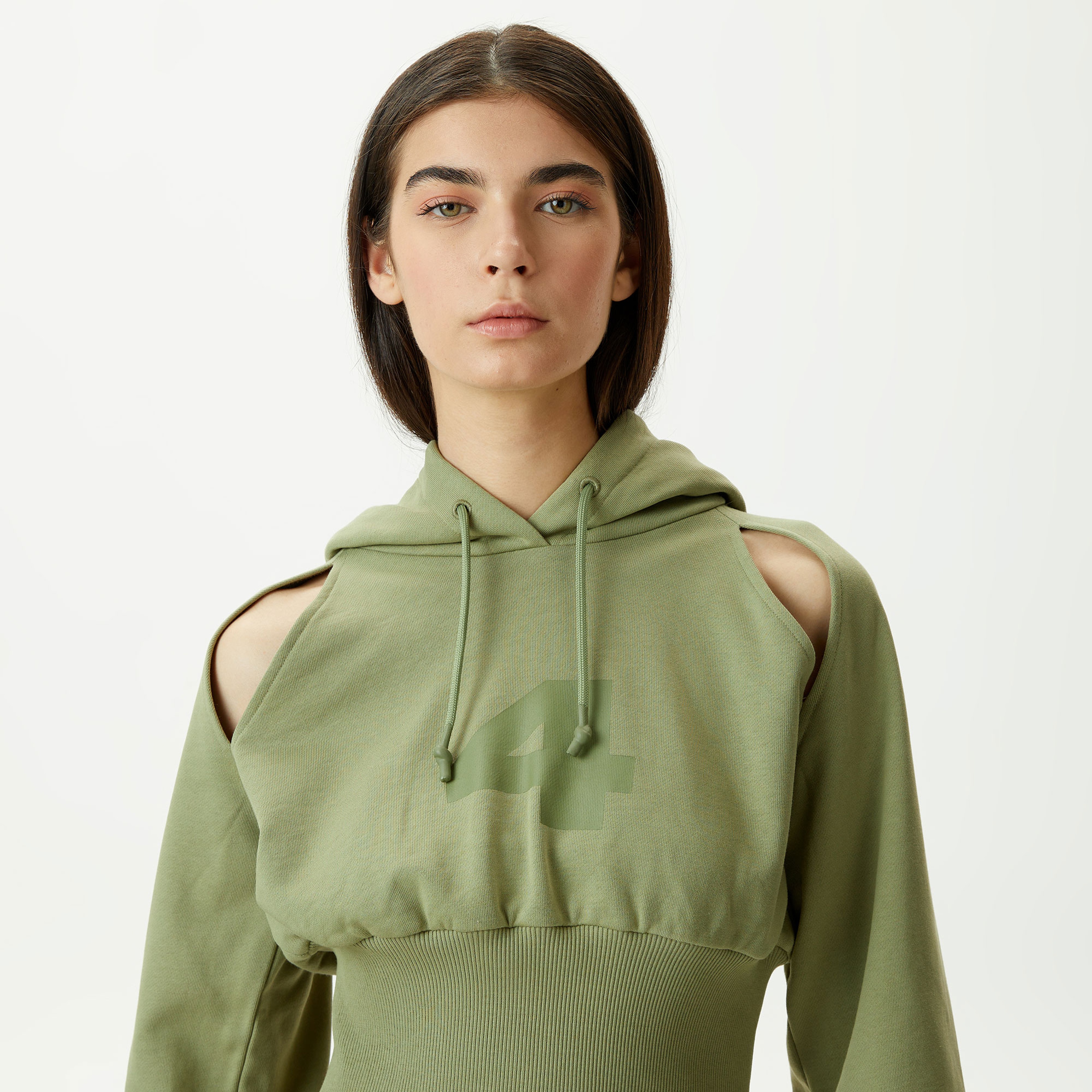 UNITED4 Kadın Haki Sweatshirt