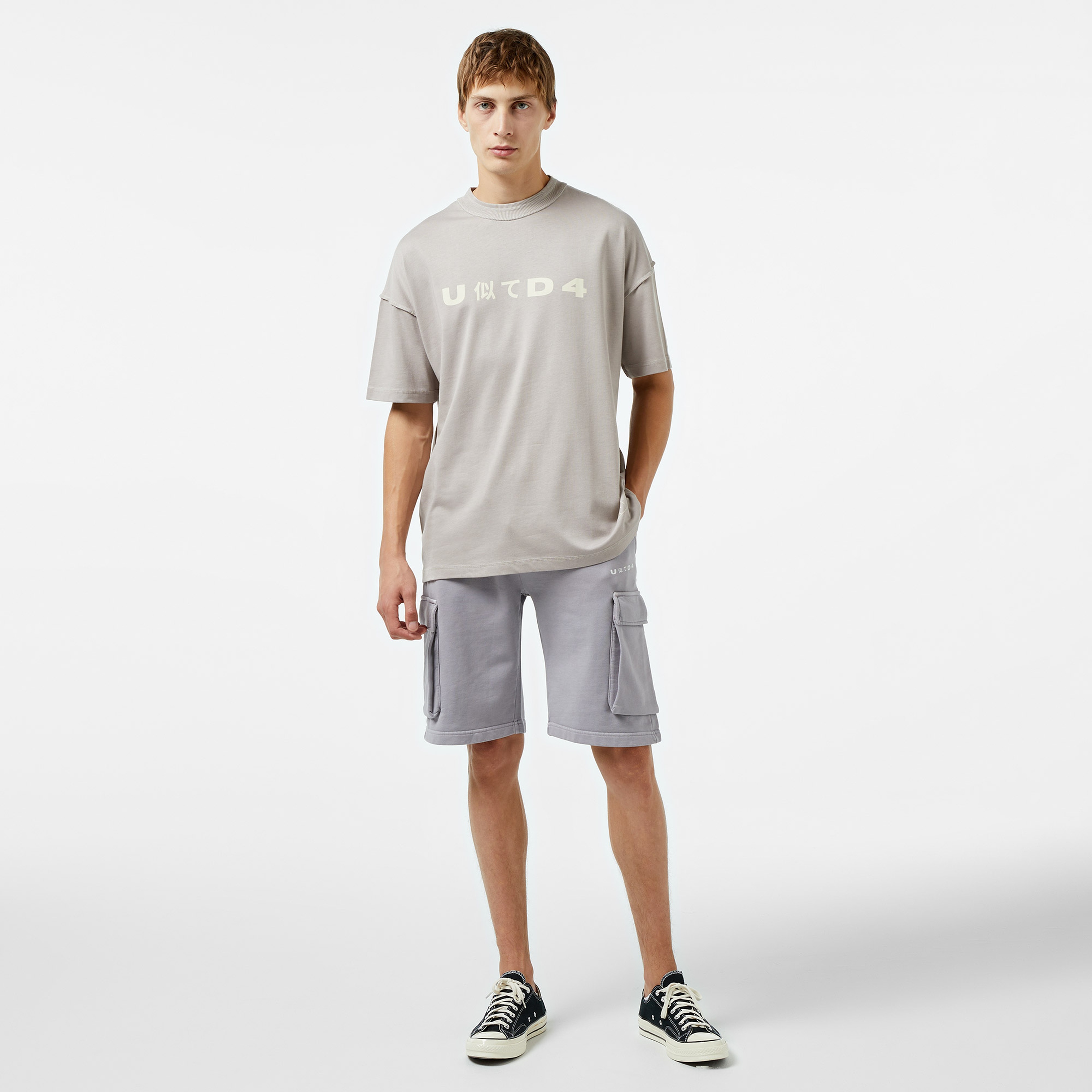 UNITED4 Erkek Gri T-Shirt