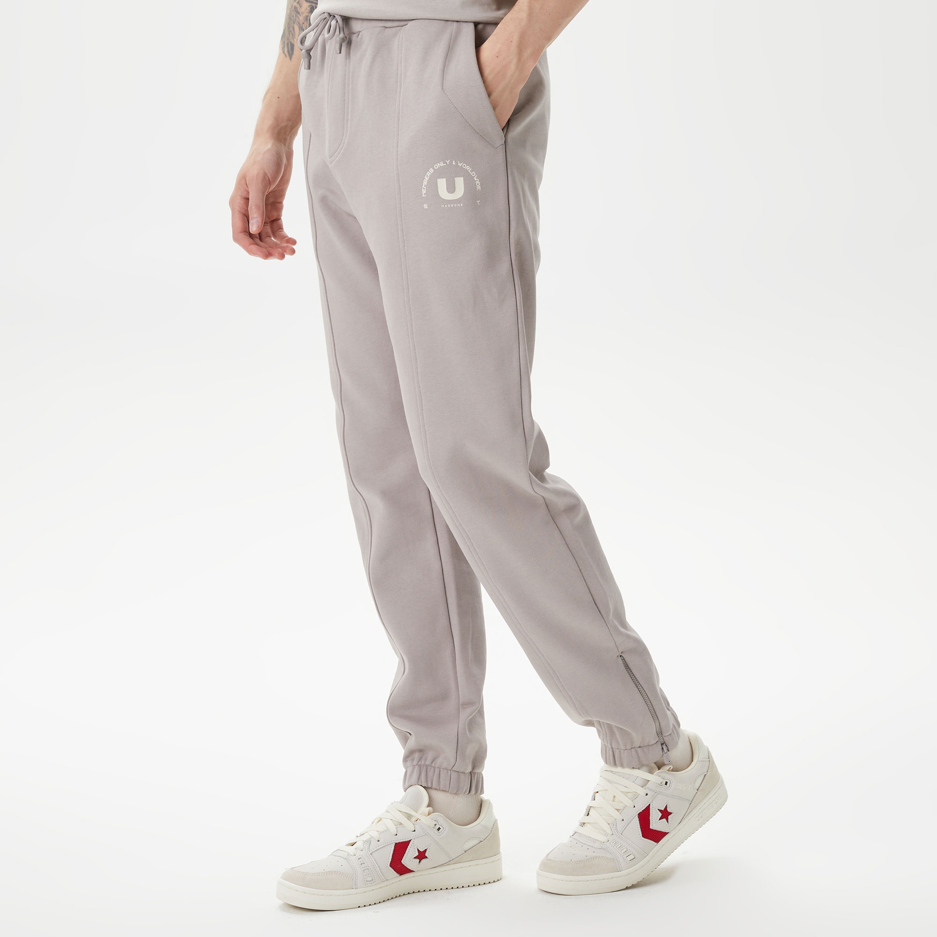 UNITED4 Erkek Gri Eşofman Altı