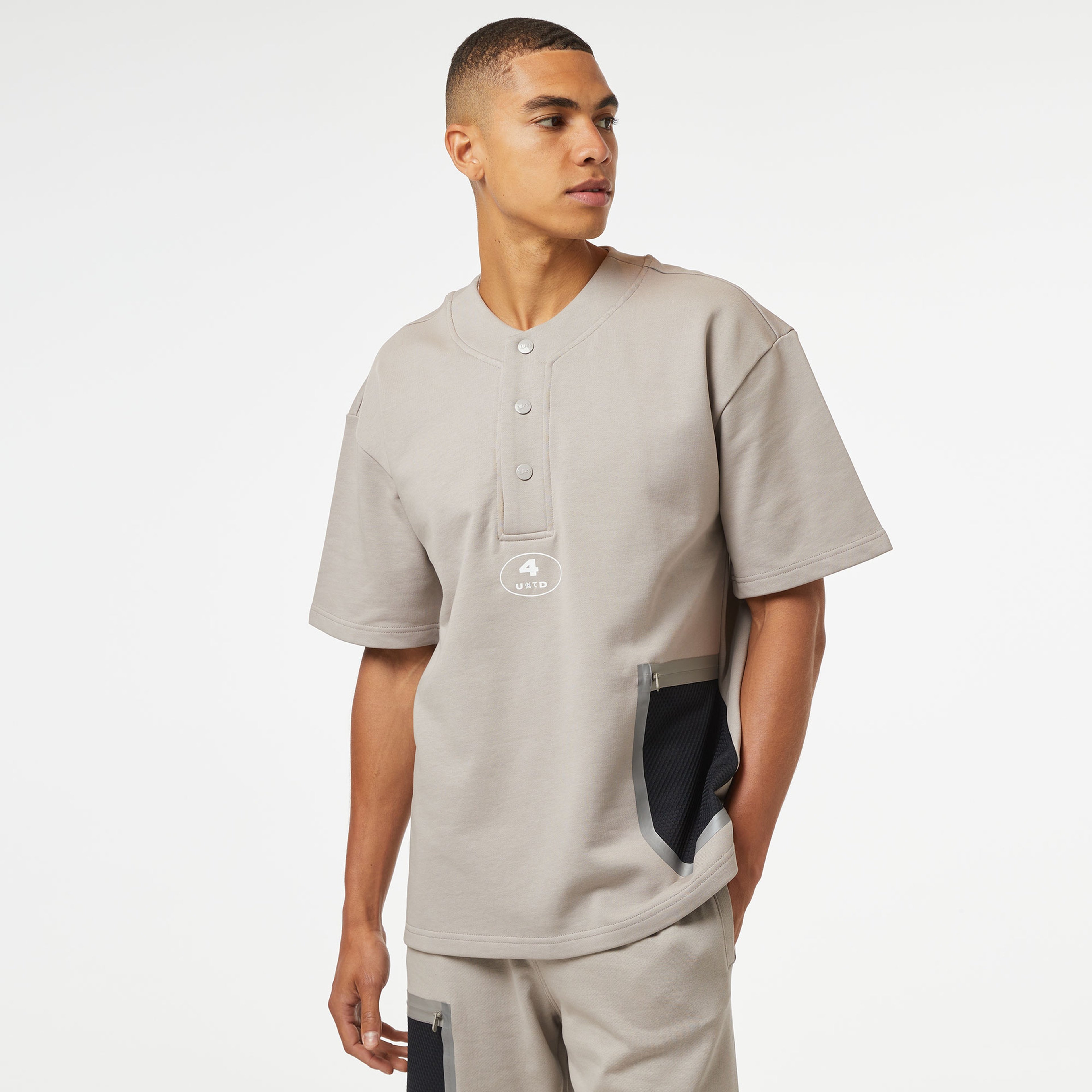 UNITED4 Erkek Gri T-Shirt