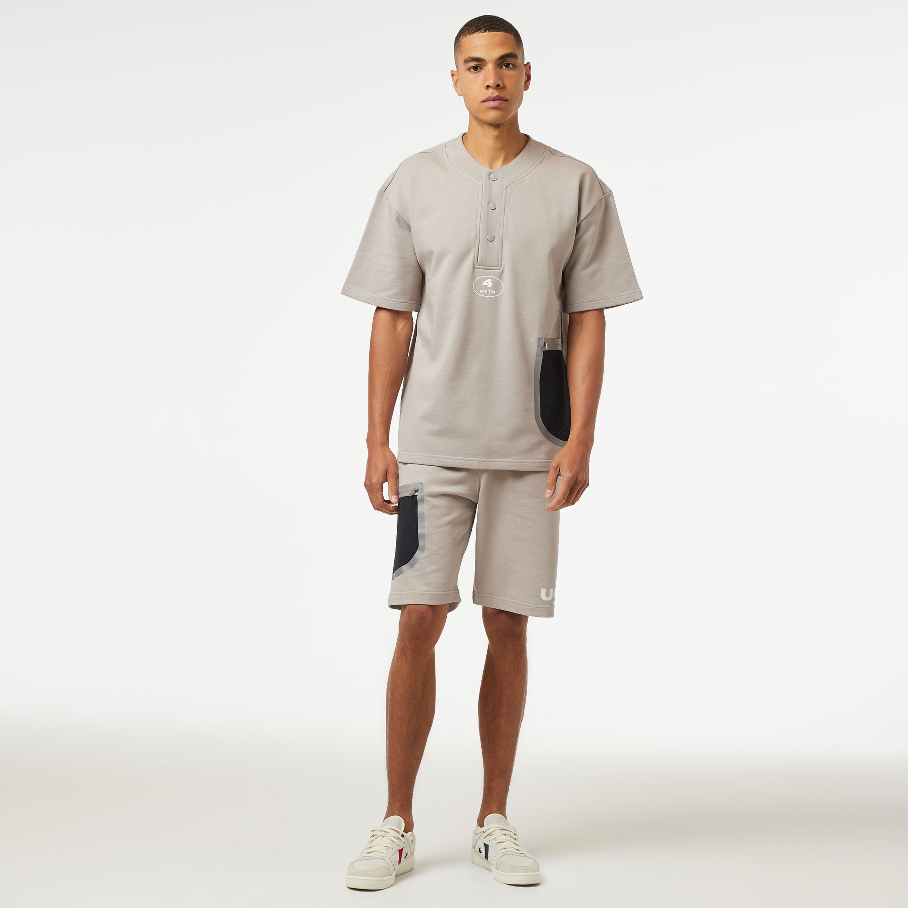 UNITED4 Erkek Gri T-Shirt