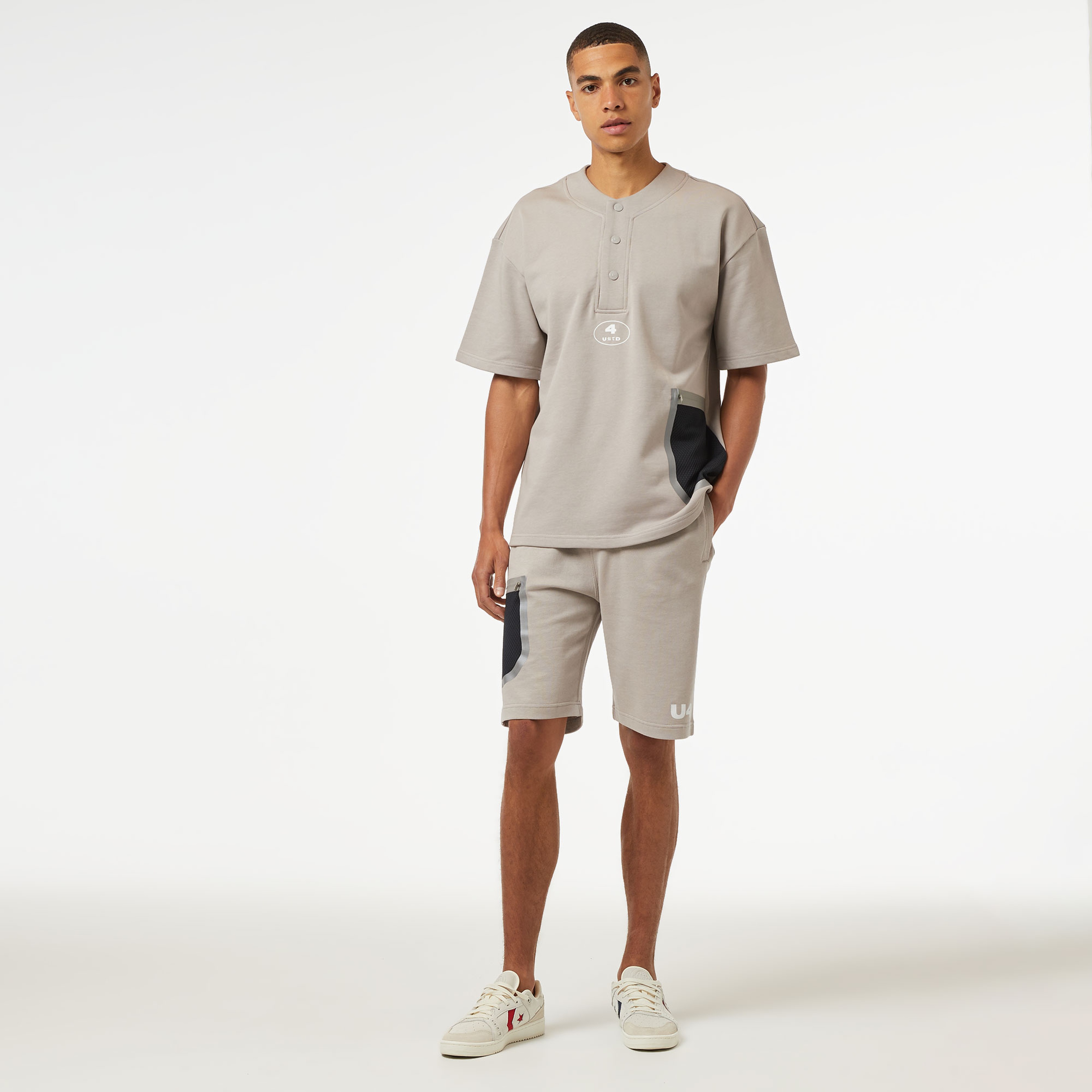 UNITED4 Erkek Gri Şort