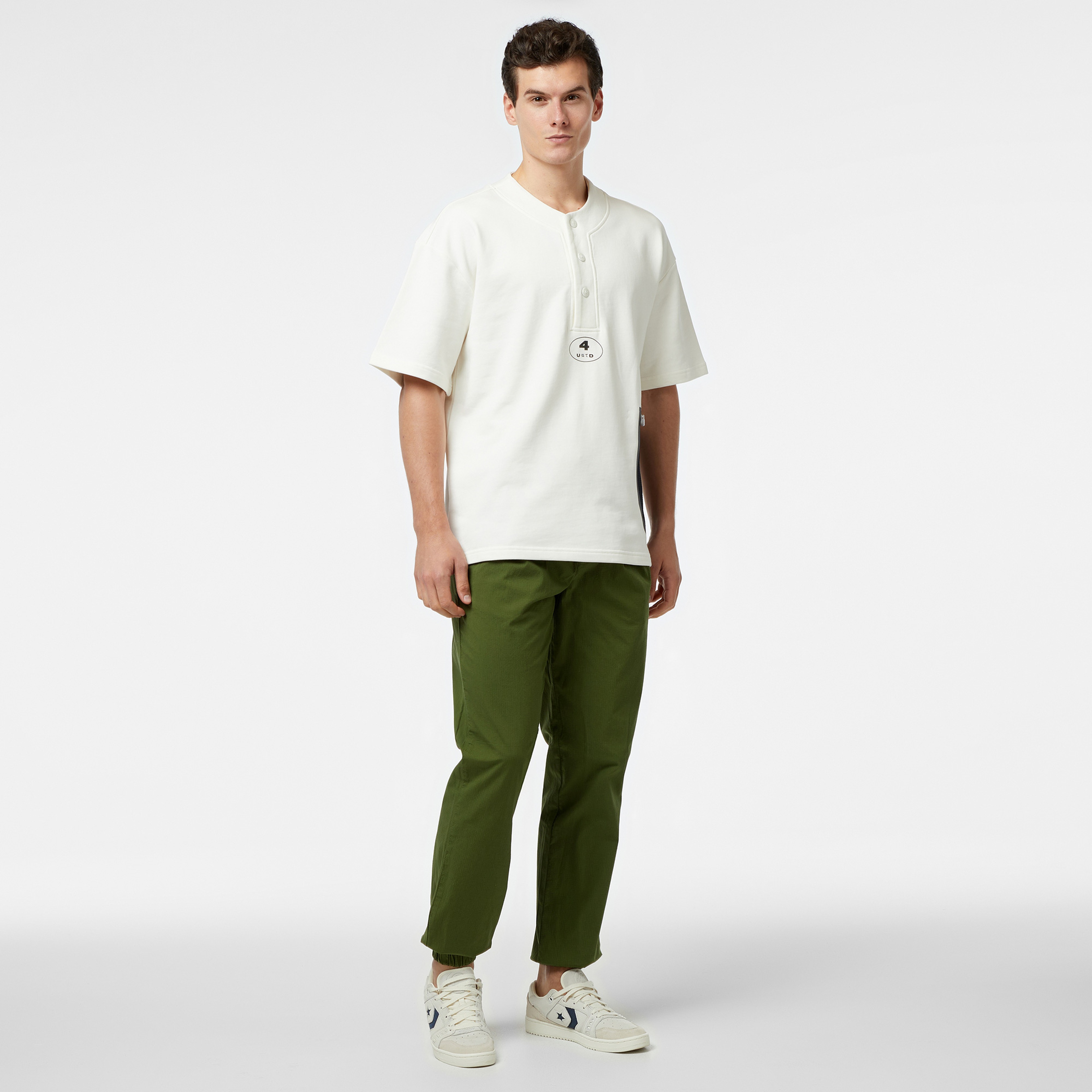 UNITED4 Erkek Beyaz T-Shirt