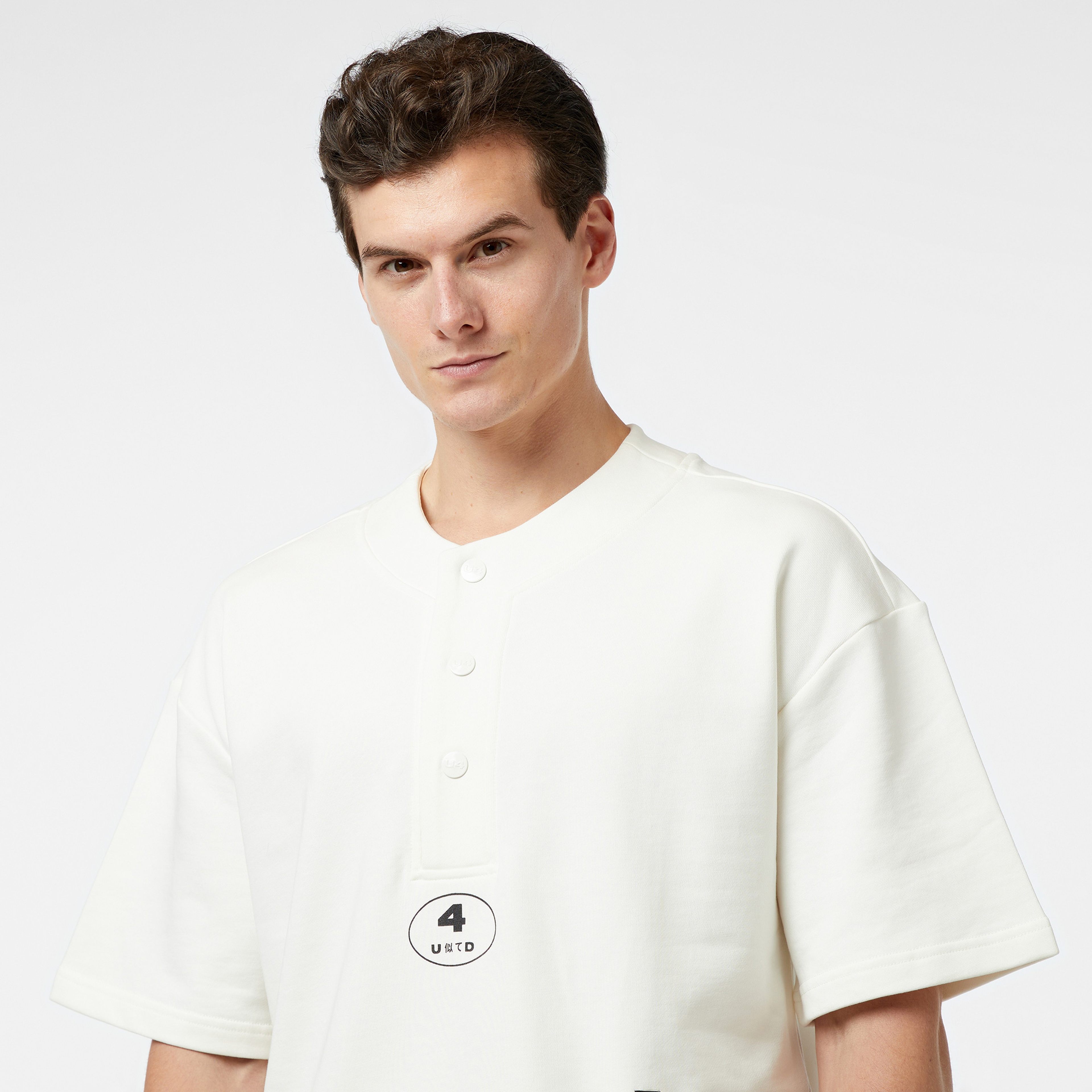 UNITED4 Erkek Beyaz T-Shirt